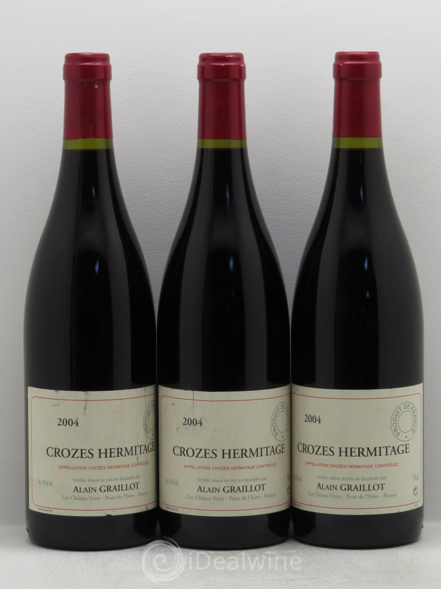 Crozes-Hermitage Domaine Graillot 2004 - Lot de 3 bouteilles - 0