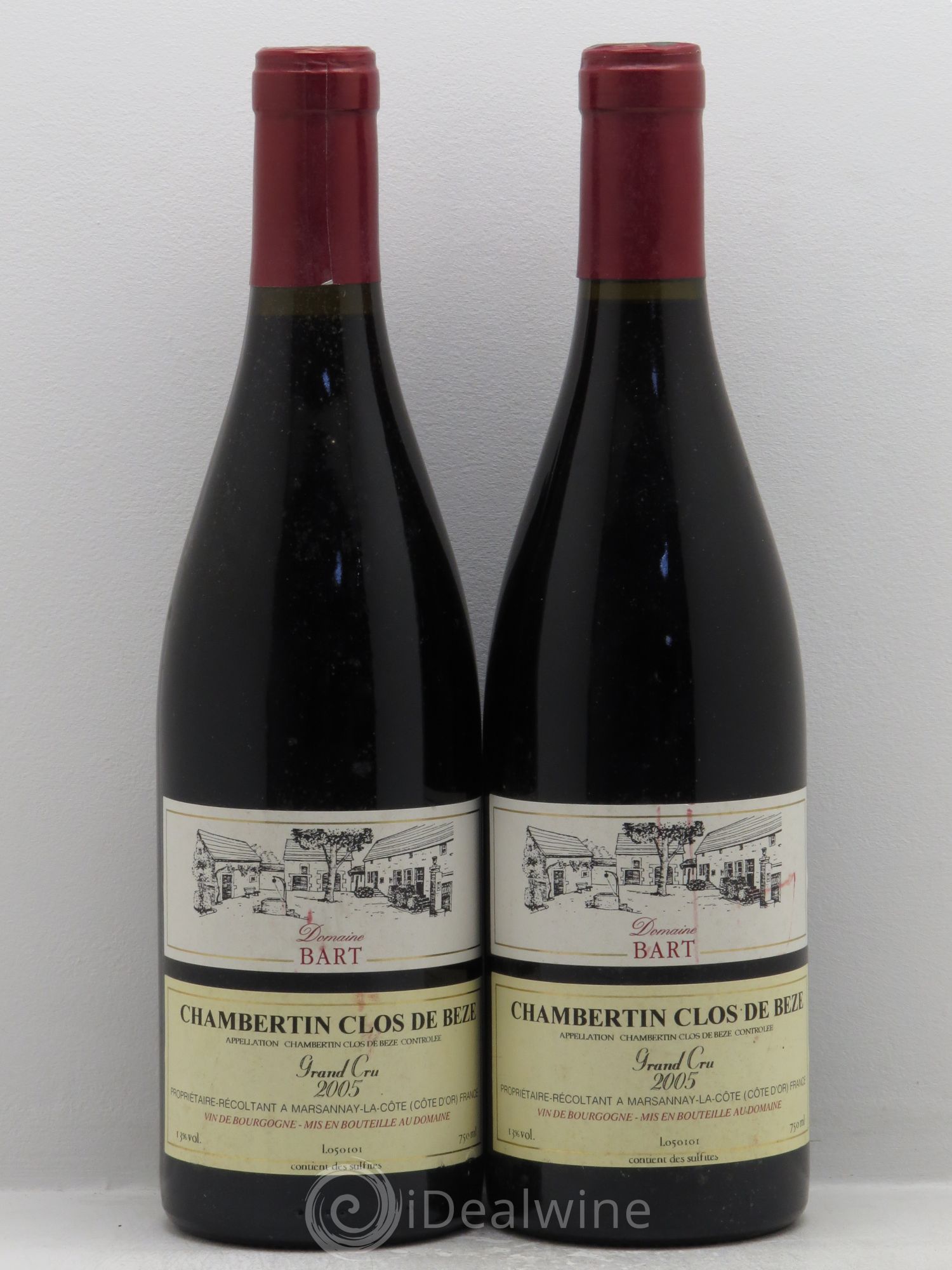 Chambertin Clos de Bèze Grand Cru Domaine Bart 2005 - Posten von 2 Flaschen - 0