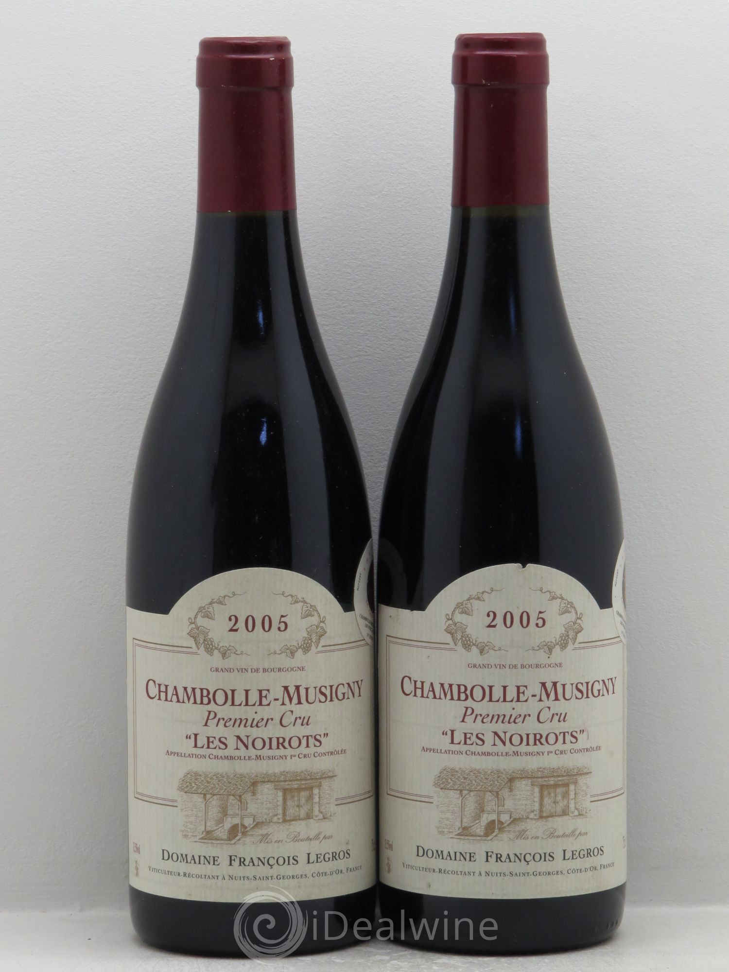Chambolle-Musigny 1er Cru Legros 2005 - Lot de 2 bouteilles - 0