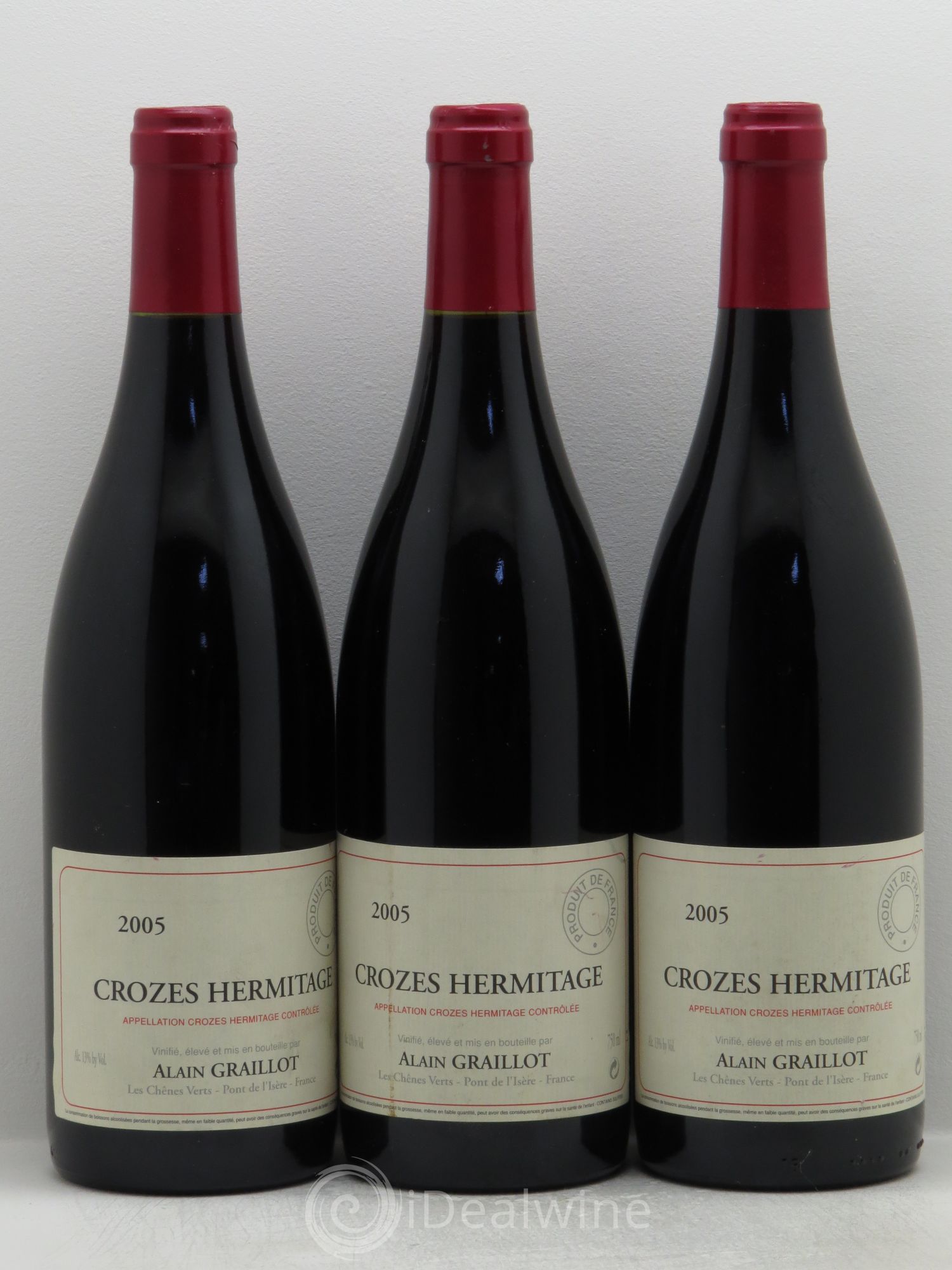 Crozes-Hermitage Domaine Graillot 2005 - Lot de 3 bouteilles - 0