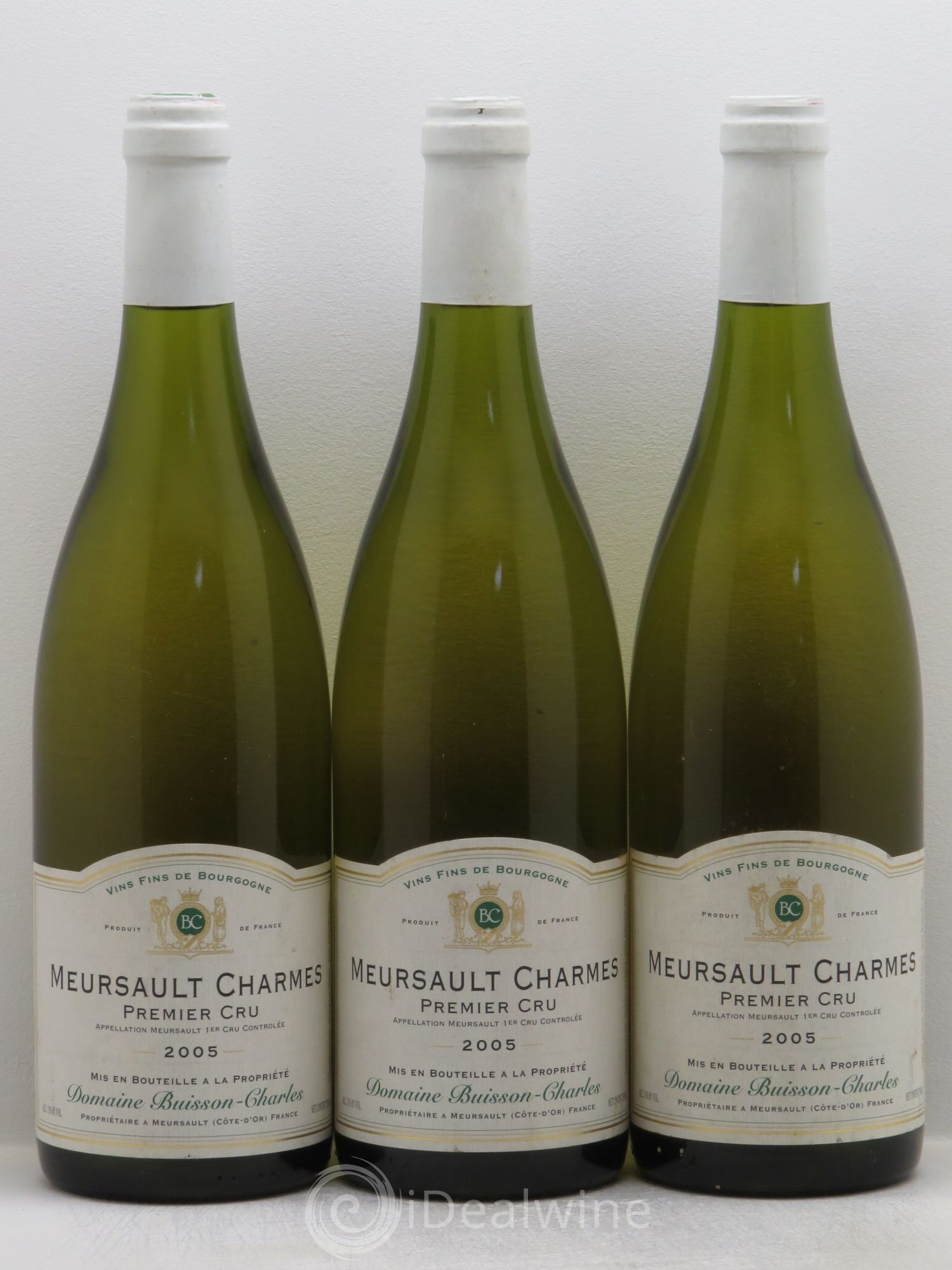 Meursault 1er Cru Buisson Charles 2005 - Lot de 3 bouteilles - 0