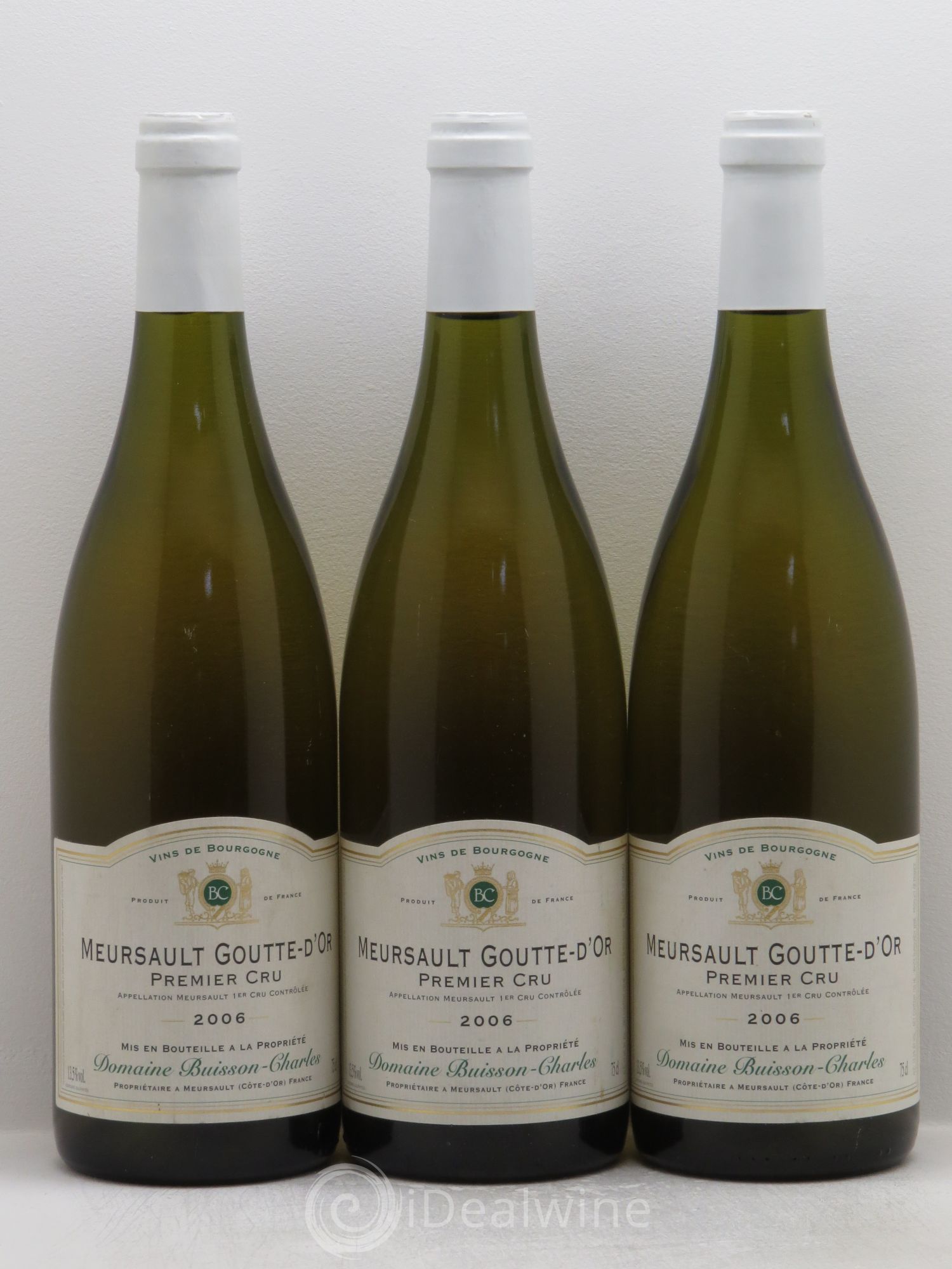 Meursault 1er Cru Buisson Charles 2006 - Lot de 3 bouteilles - 0