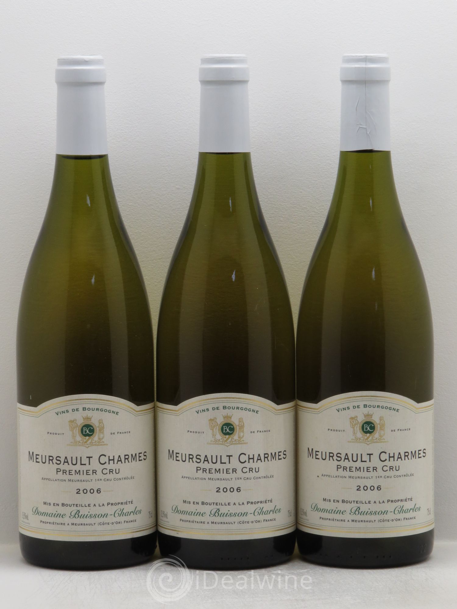 Meursault 1er Cru Buisson Charles 2006 - Lot de 3 bouteilles - 0
