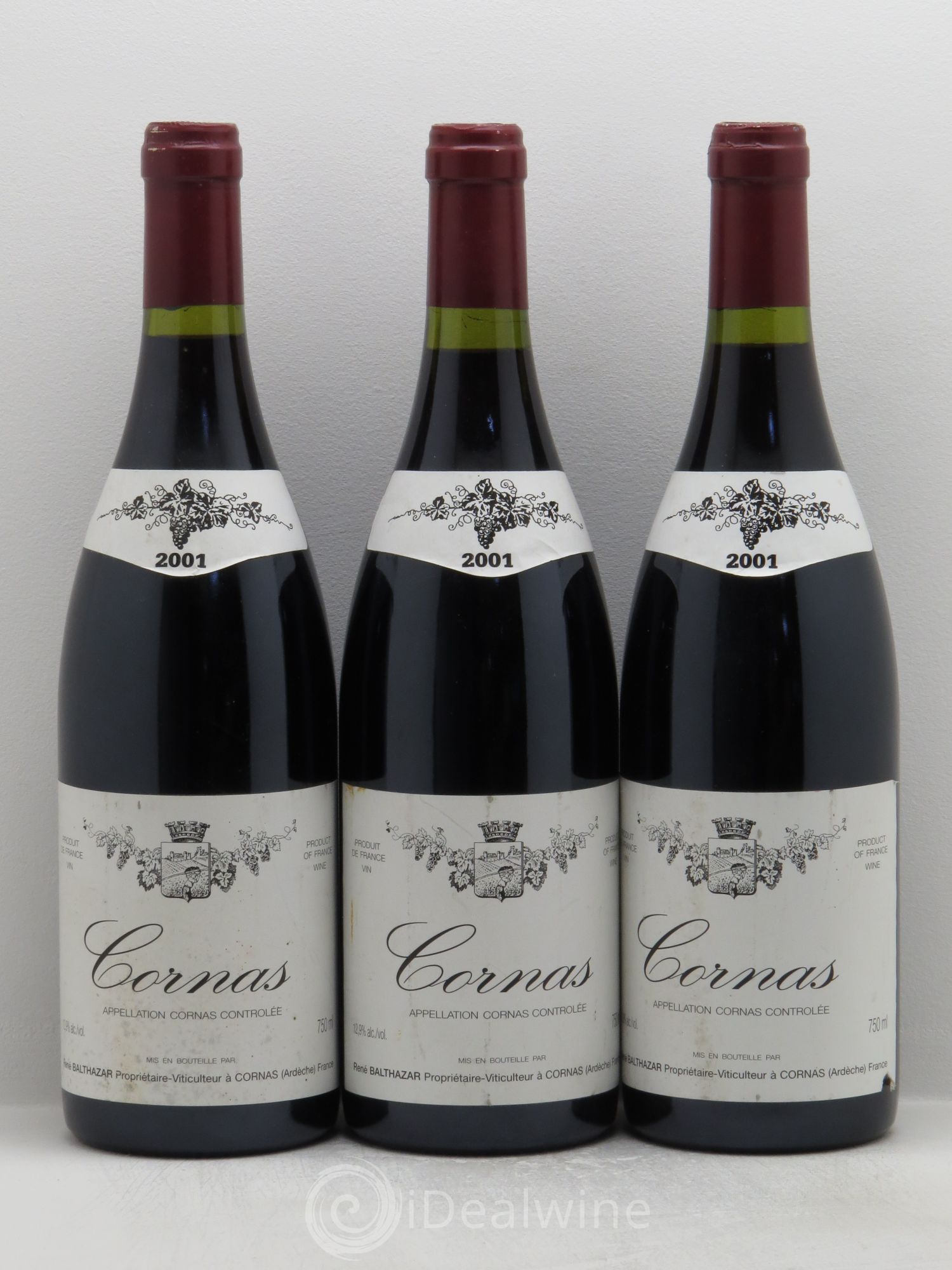 Cornas Balthazar 2001 - Lot de 3 bouteilles - 0