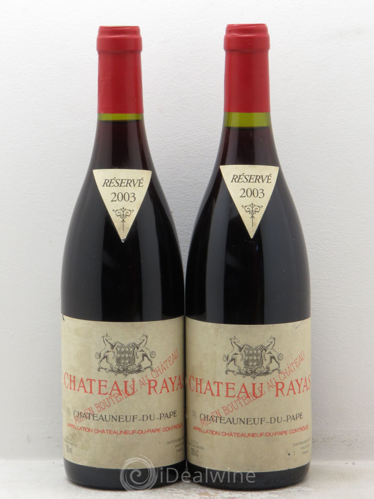 Châteauneuf-du-Pape Château Rayas Emmanuel Reynaud 2003 - Lot de 2 bouteilles - 0