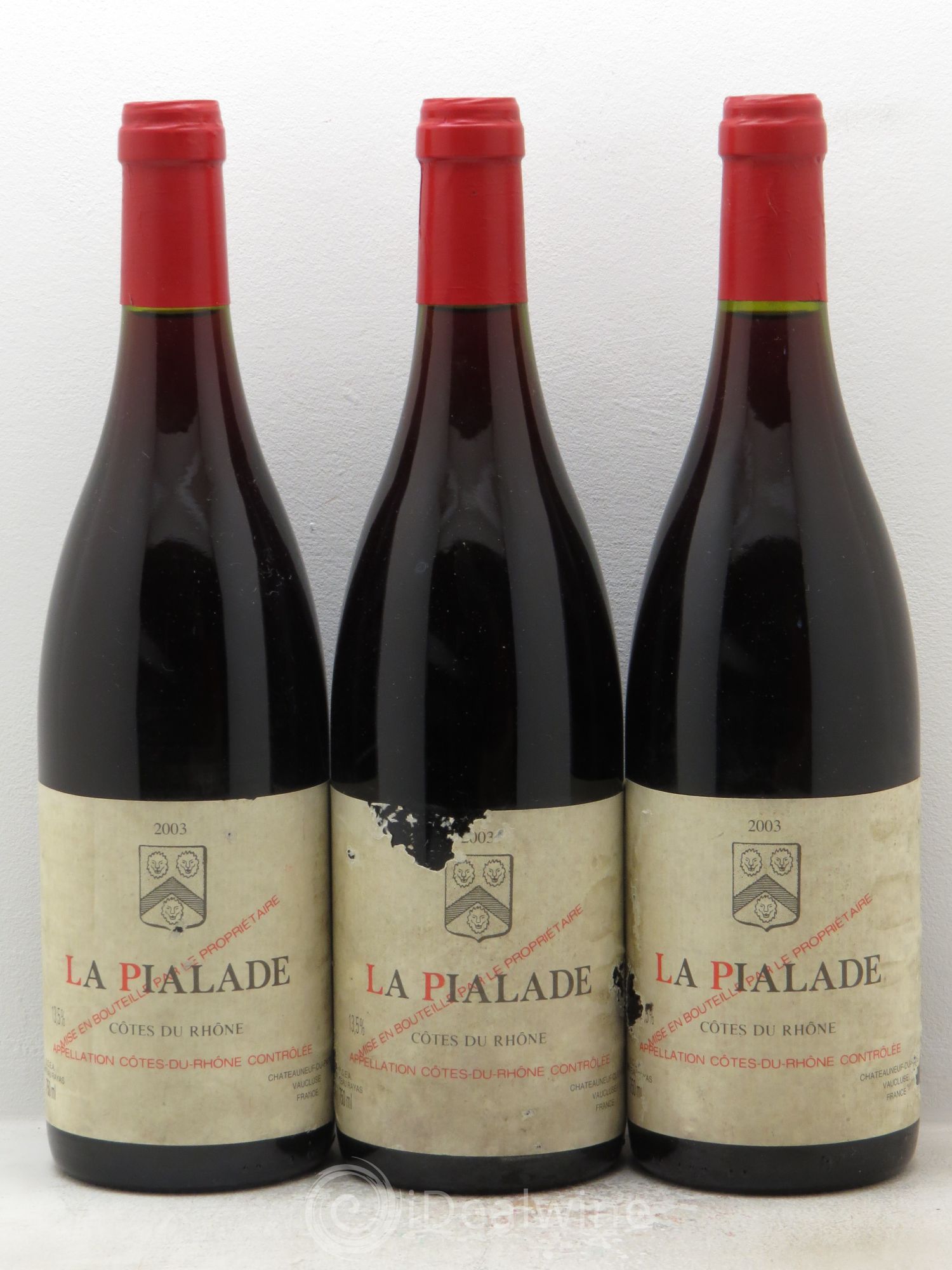 Côtes-du-Rhône La Pialade Emmanuel Reynaud 2003 - Lot de 3 bouteilles - 0