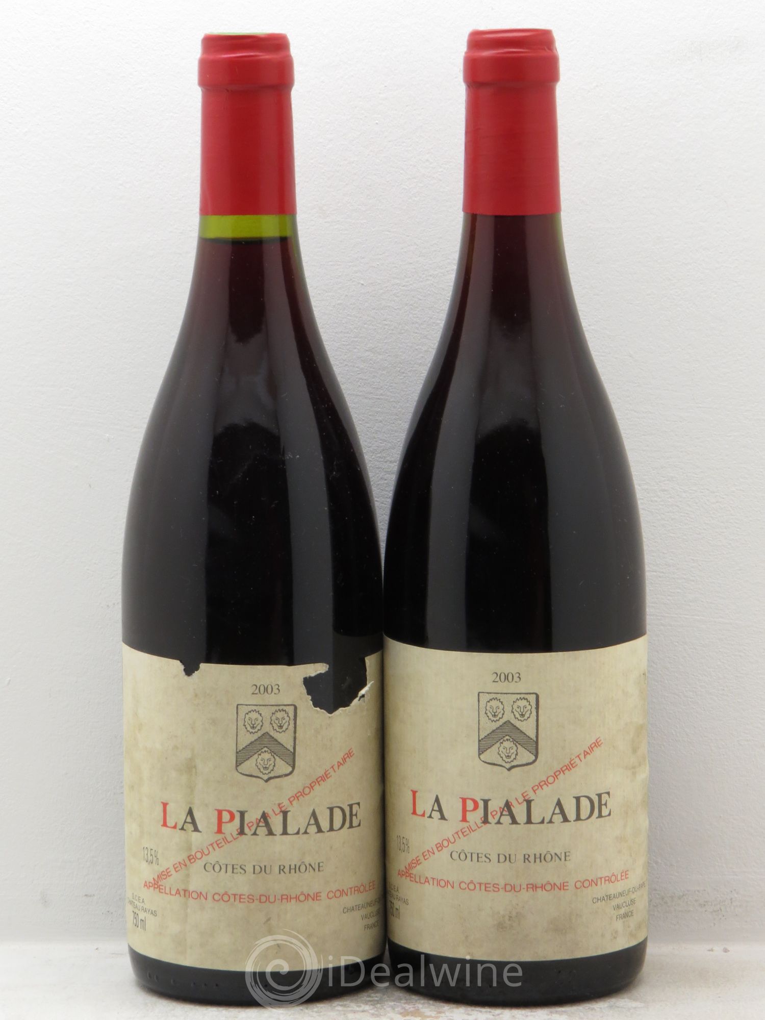 Côtes-du-Rhône La Pialade Emmanuel Reynaud 2003 - Lot de 2 bouteilles - 0