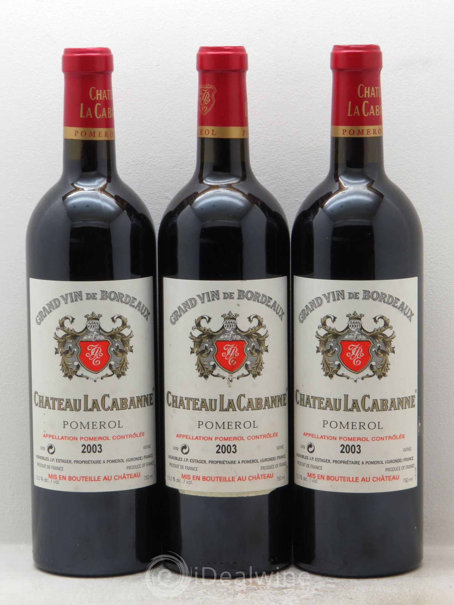 Château la Cabanne 2003 - Lot de 3 bouteilles - 0