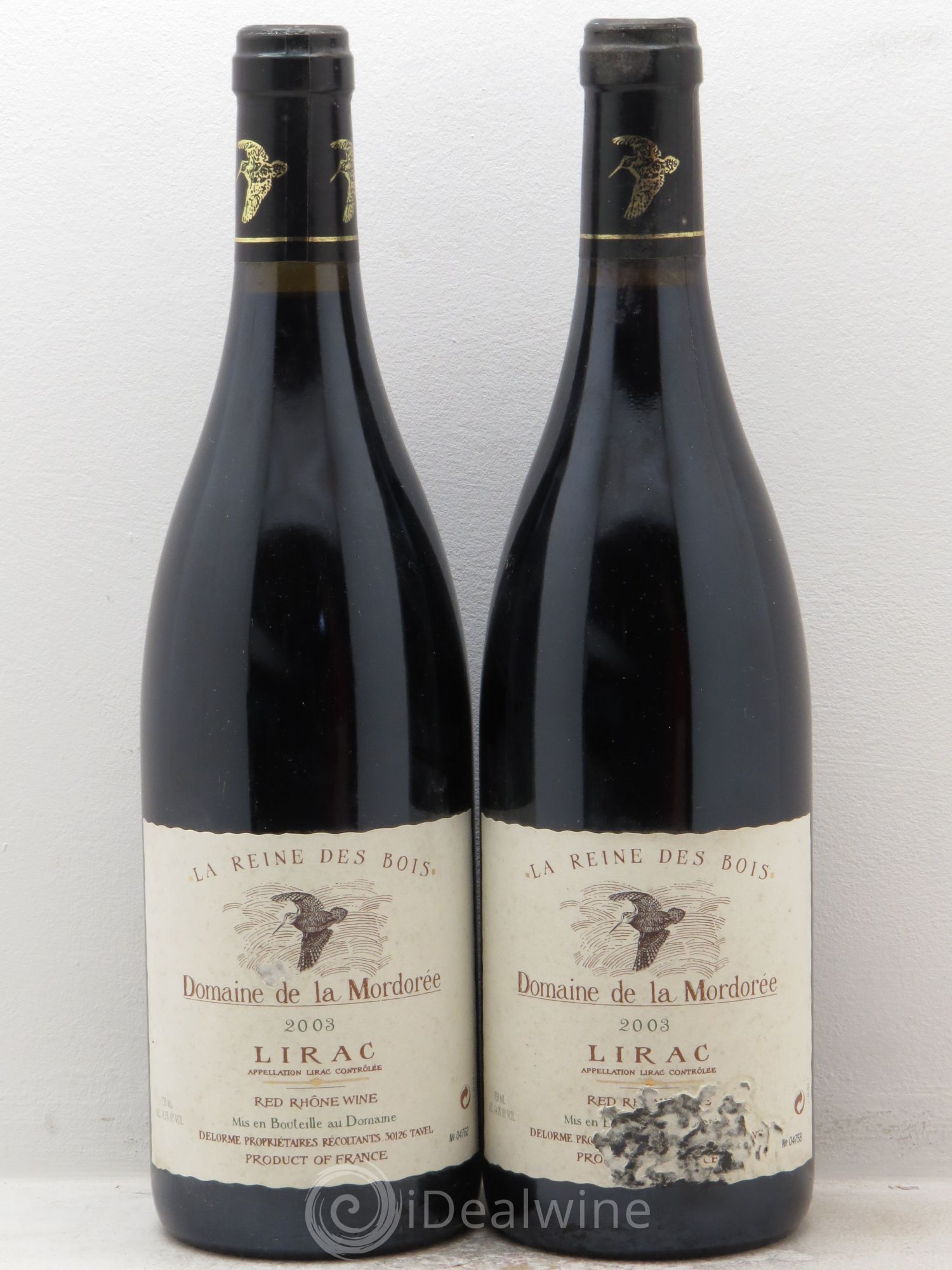 Lirac Cuvée Reine des Bois La Mordorée (Domaine de) 2003 - Lot de 2 bouteilles - 0