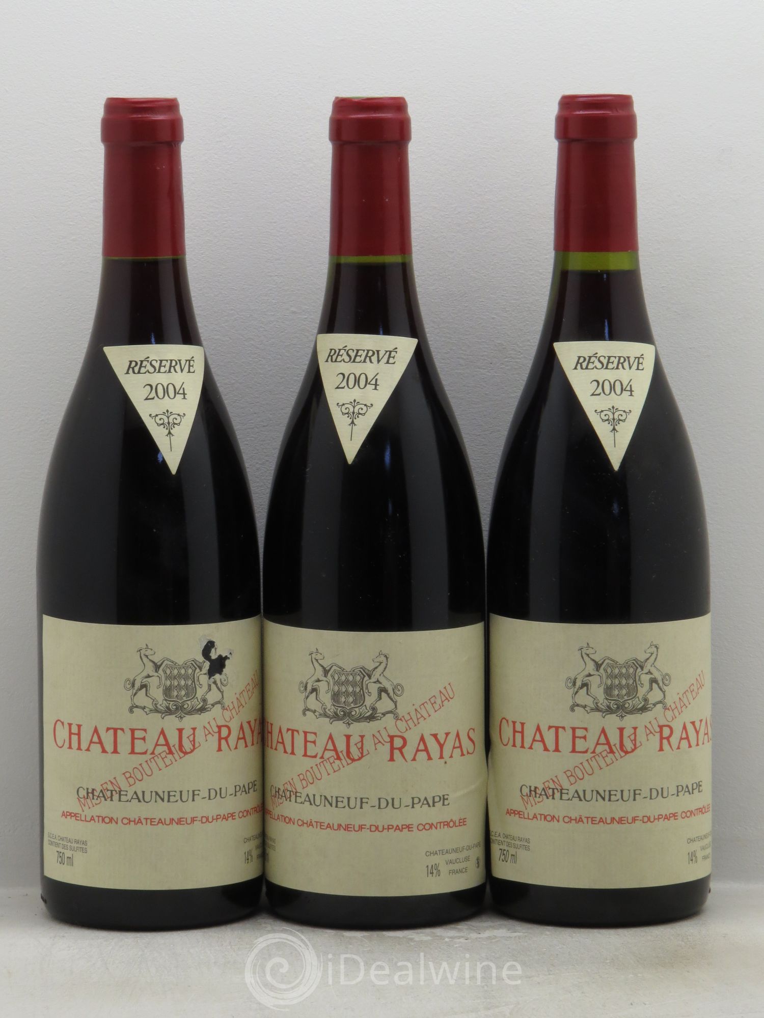 Châteauneuf-du-Pape Château Rayas Emmanuel Reynaud 2004 - Lot de 3 bouteilles - 0