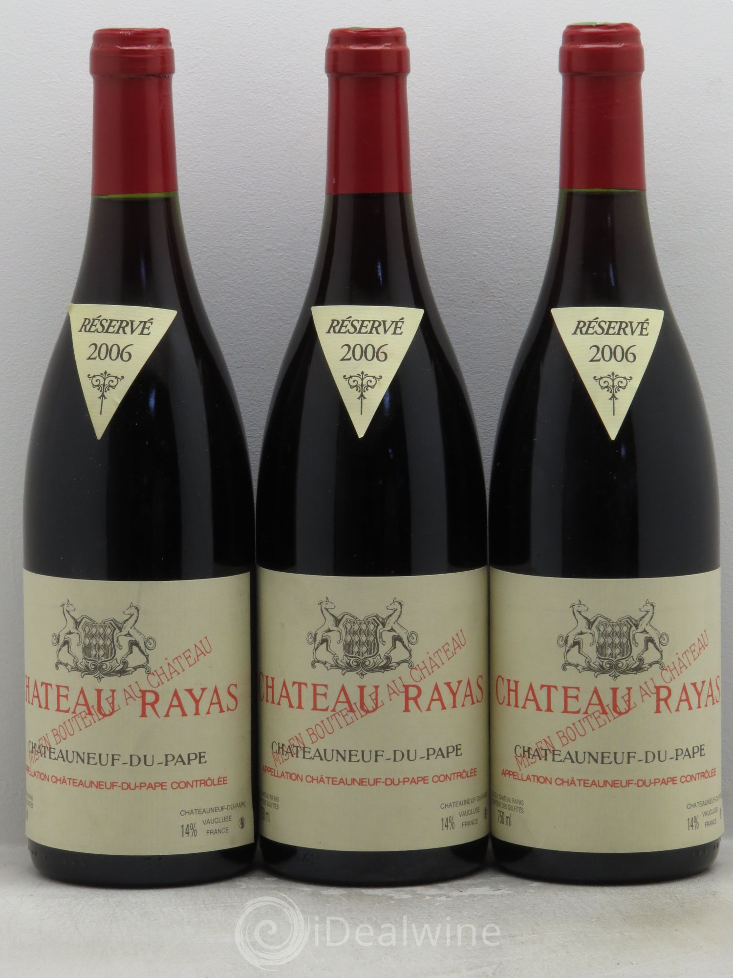 Châteauneuf-du-Pape Château Rayas Emmanuel Reynaud 2006 - Lot de 3 bouteilles - 0