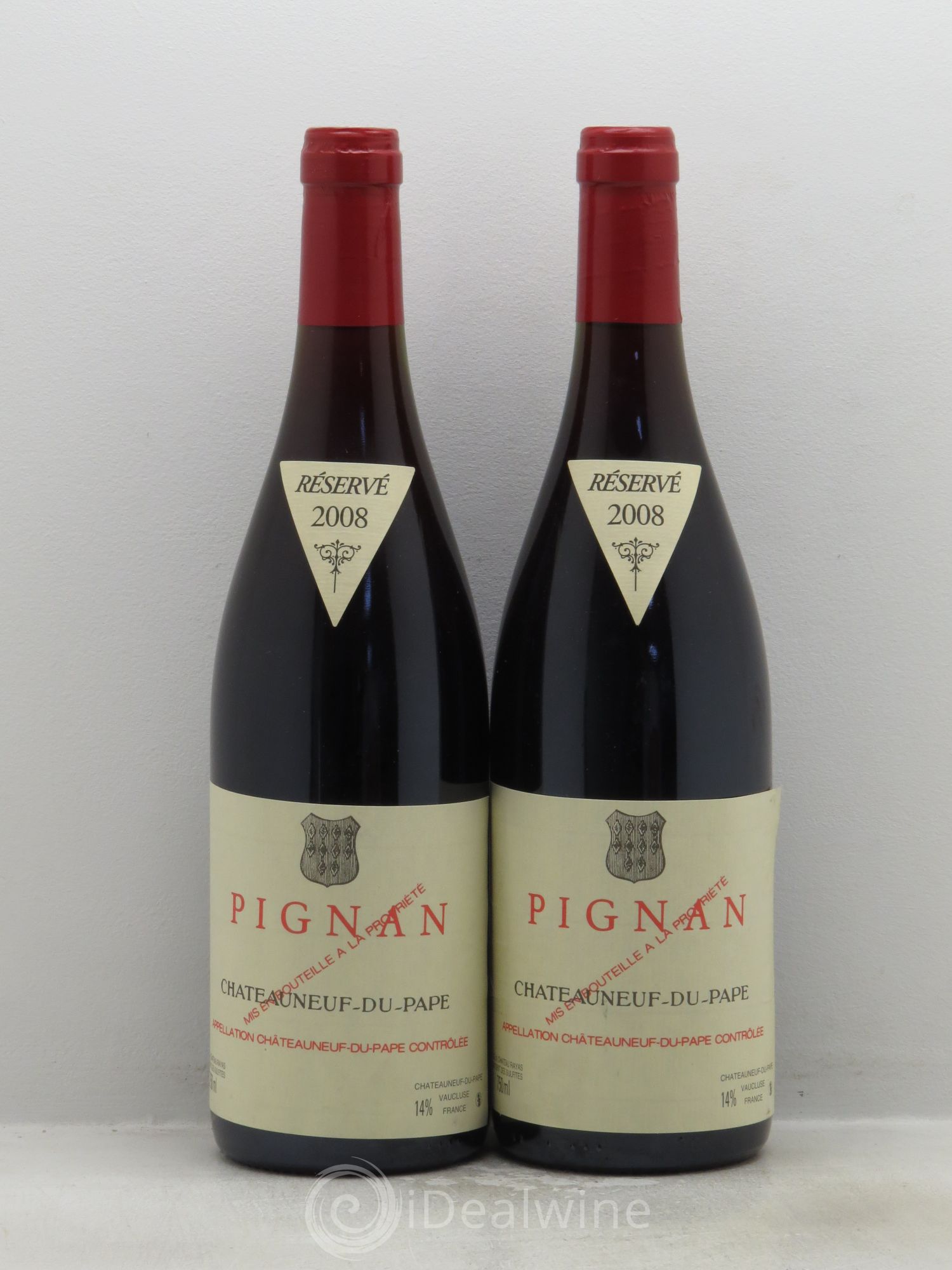 Châteauneuf-du-Pape Pignan Emmanuel Reynaud 2008 - Lot de 2 bouteilles - 0