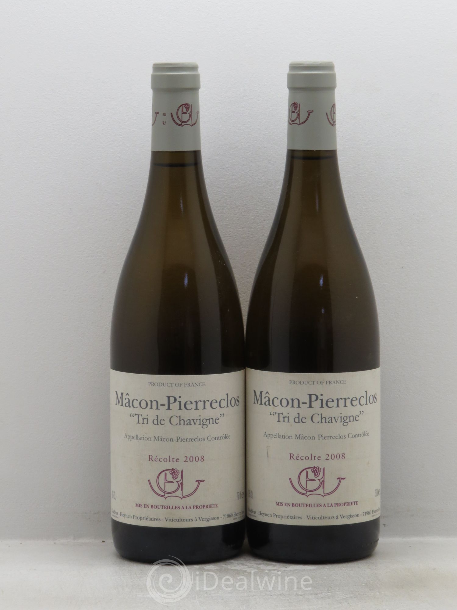 Mâcon-Pierreclos Tri de Chavigne Guffens-Heynen 2008 - Lot de 2 bouteilles - 0