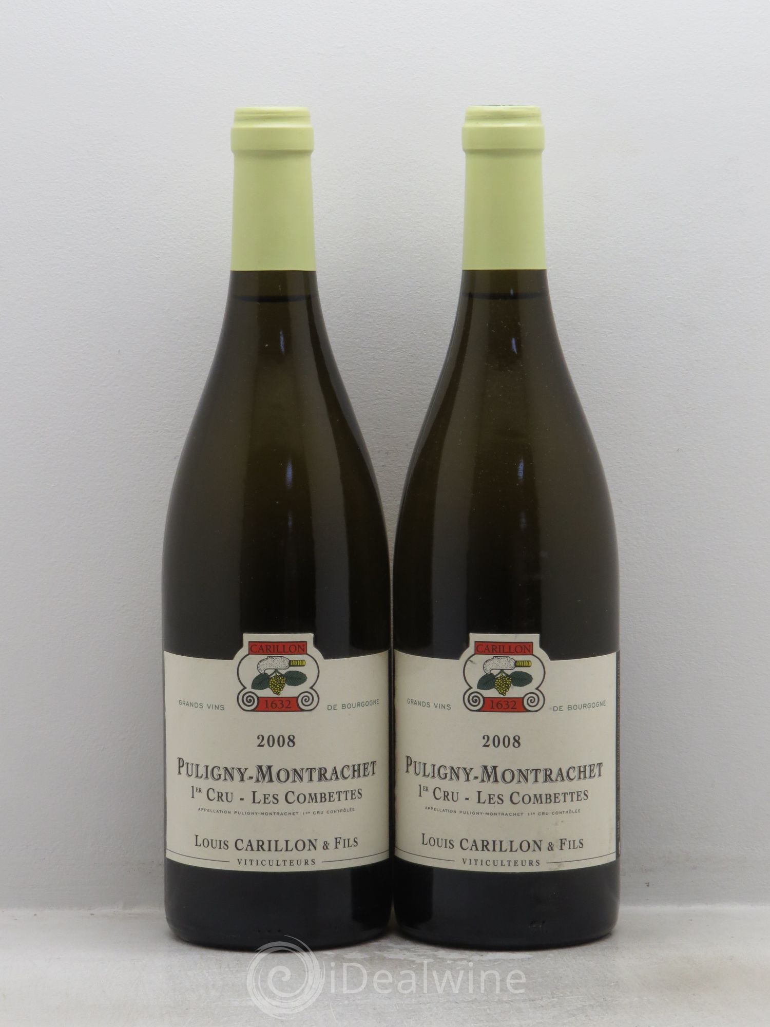 Puligny-Montrachet 1er Cru Les Combettes Louis Carillon & Fils 2008 - Lot de 2 bouteilles - 0
