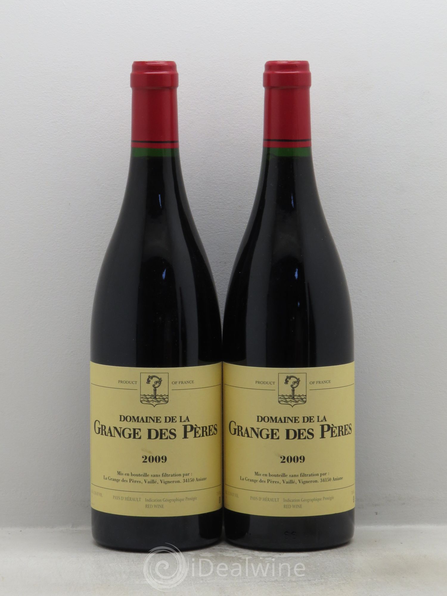 Pays d'Hérault Grange des Pères Laurent Vaillé 2009 - Lot de 2 bouteilles - 0