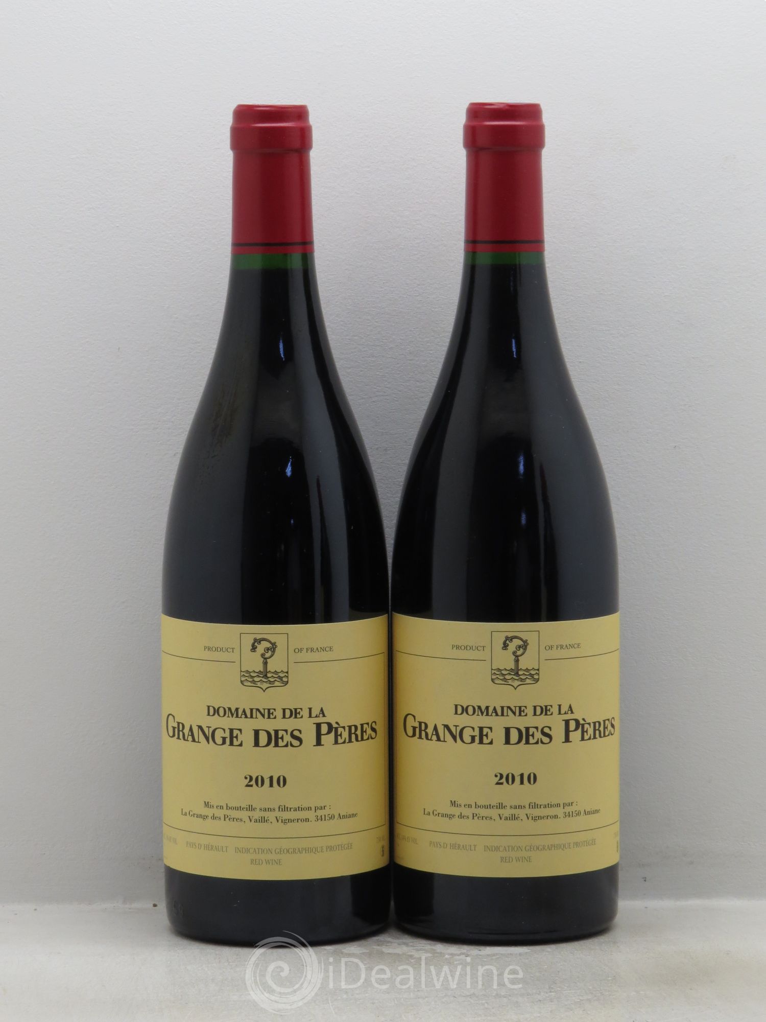 Pays d'Hérault Grange des Pères Laurent Vaillé 2010 - Lot de 2 bouteilles - 0