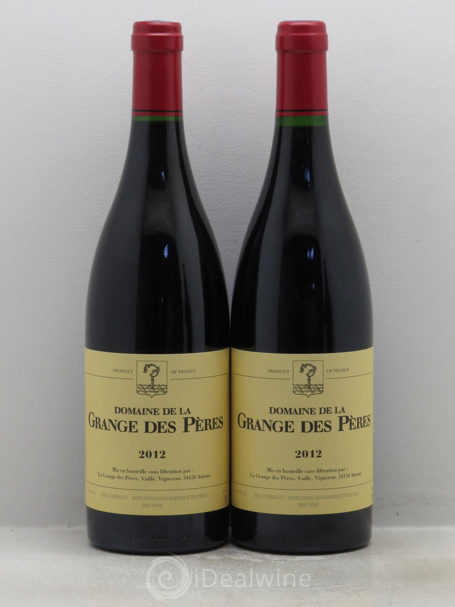 Pays d'Hérault Grange des Pères Laurent Vaillé 2012 - Lot de 2 bouteilles - 0