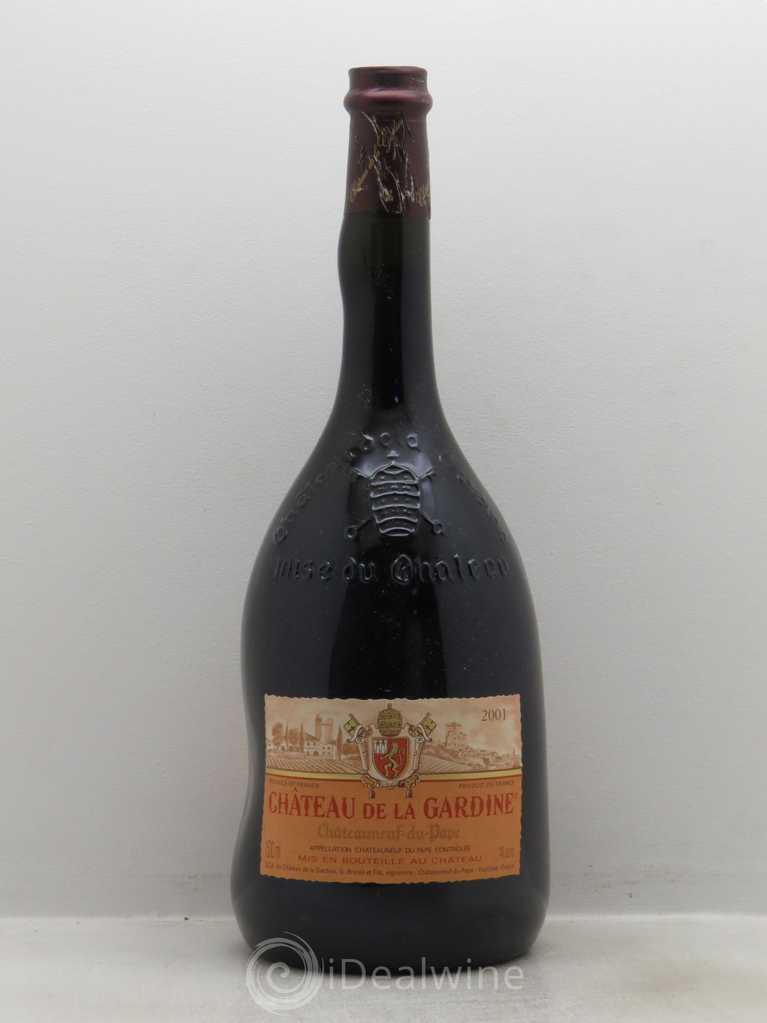 Châteauneuf-du-Pape Château de La Gardine Famille Brunel 2001 - Lot de 1 magnum - 0