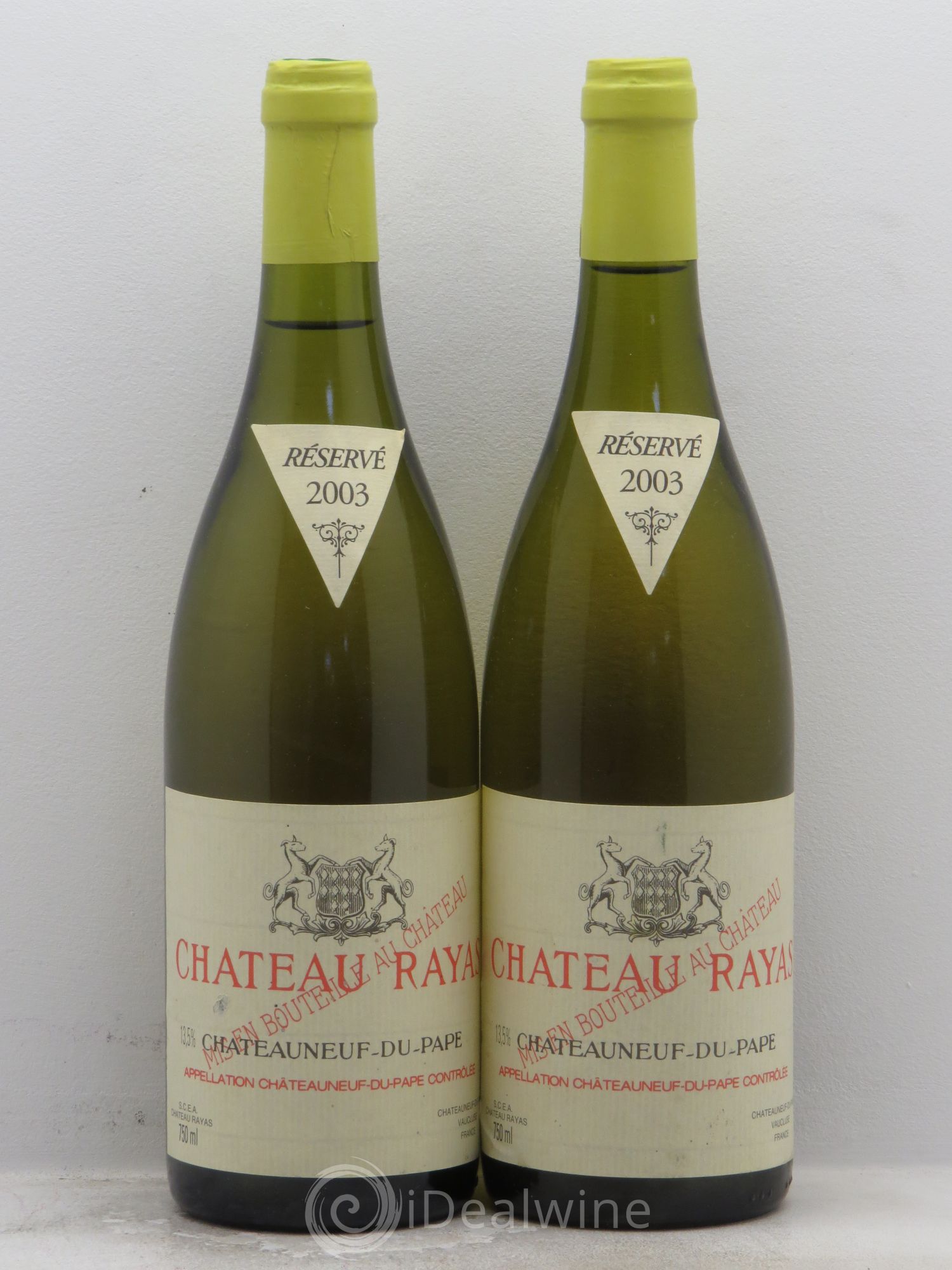 Châteauneuf-du-Pape Château Rayas Emmanuel Reynaud 2003 - Lot de 2 bouteilles - 0