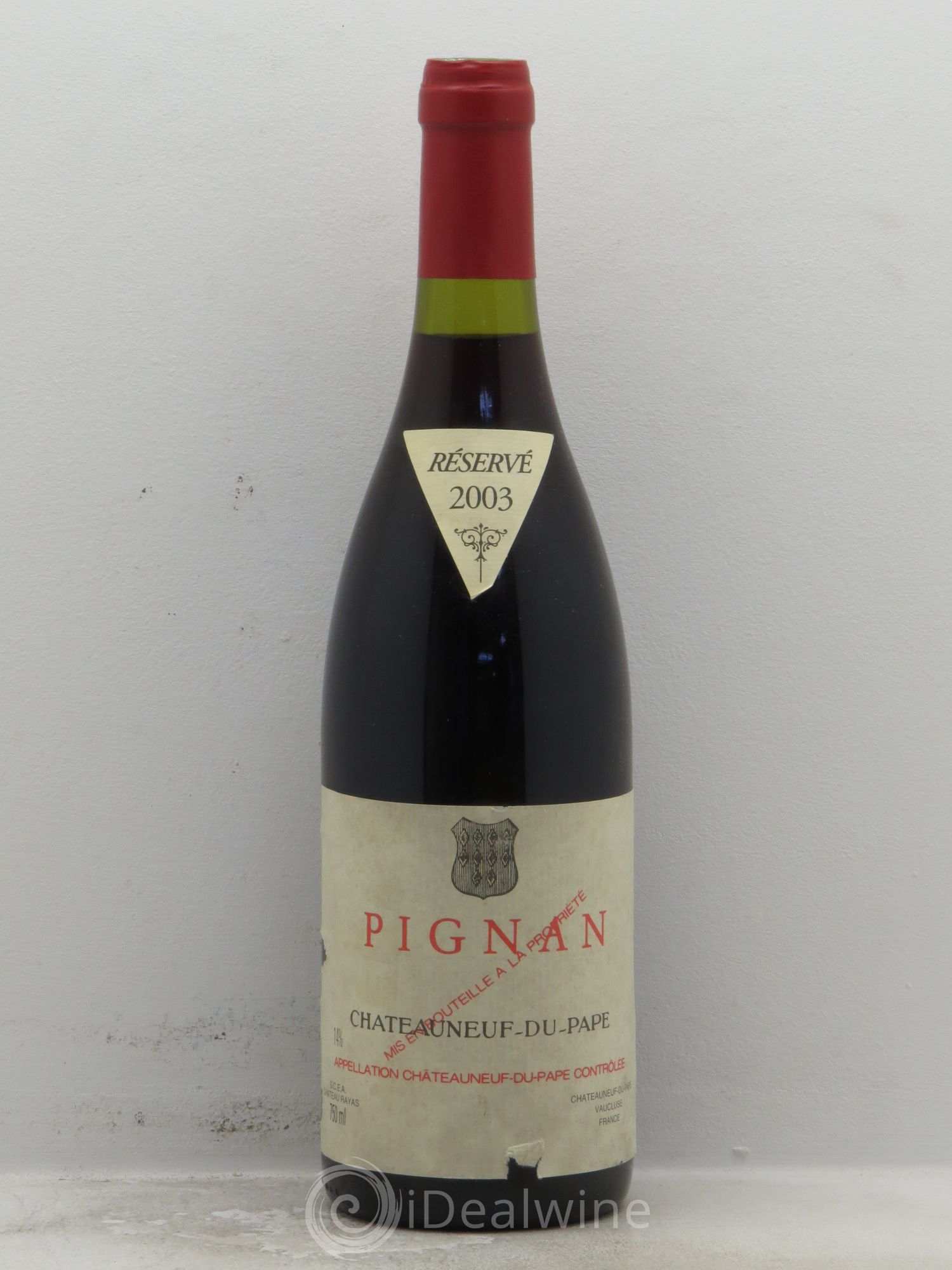 Châteauneuf-du-Pape Pignan Emmanuel Reynaud 2003 - Lot de 1 bouteille - 0