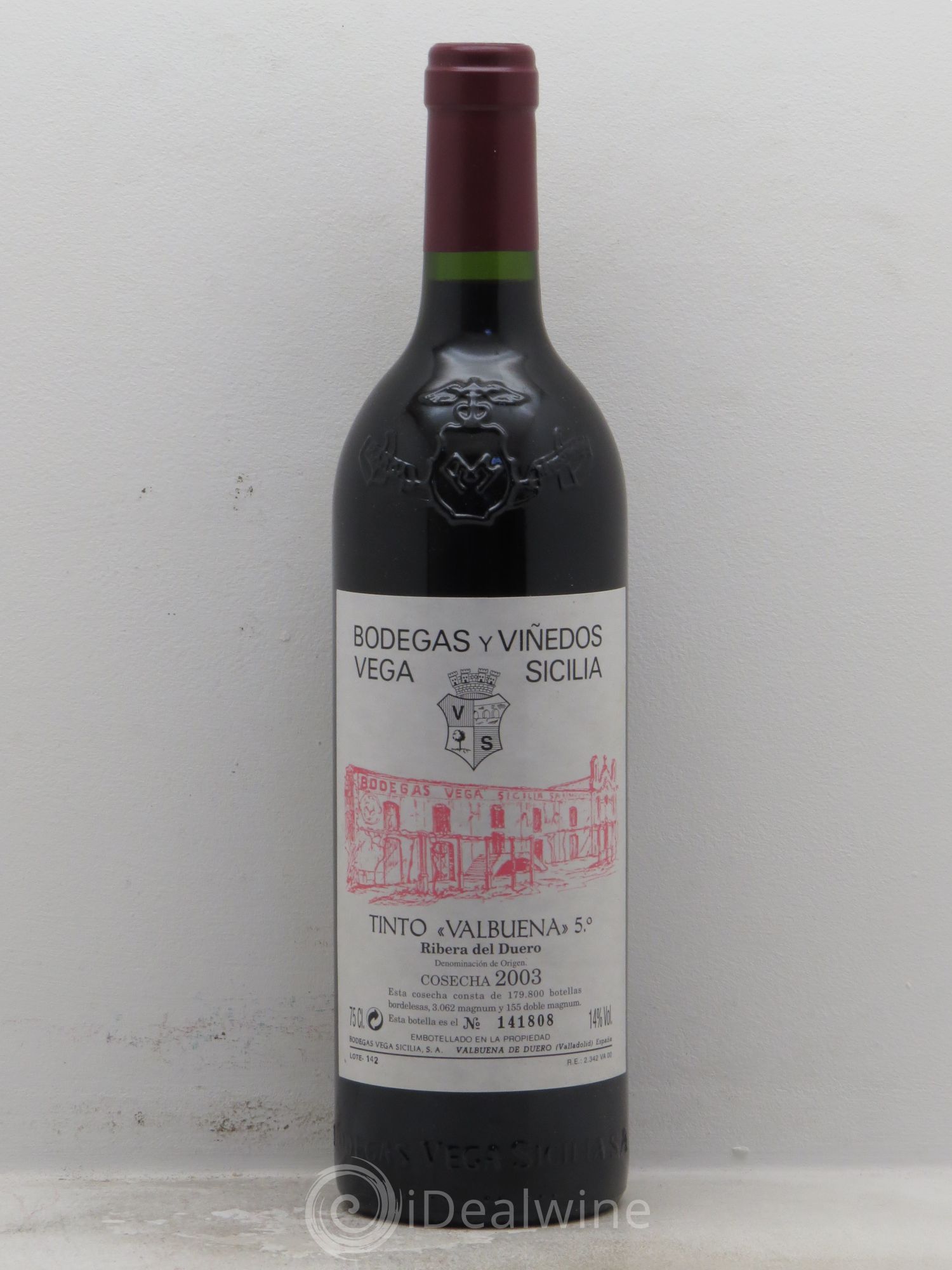 Ribera Del Duero DO Vega Sicilia Valbuena 5 ano Famille Alvarez 2003 - Lot de 1 bouteille - 0