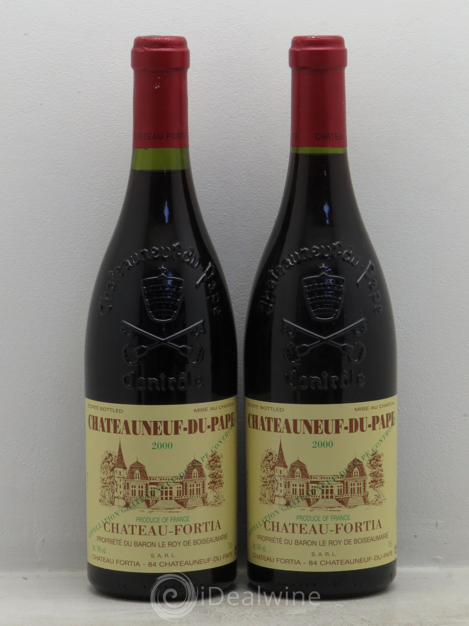 Châteauneuf-du-Pape Château Fortia 2000 - Lot de 2 bouteilles - 0