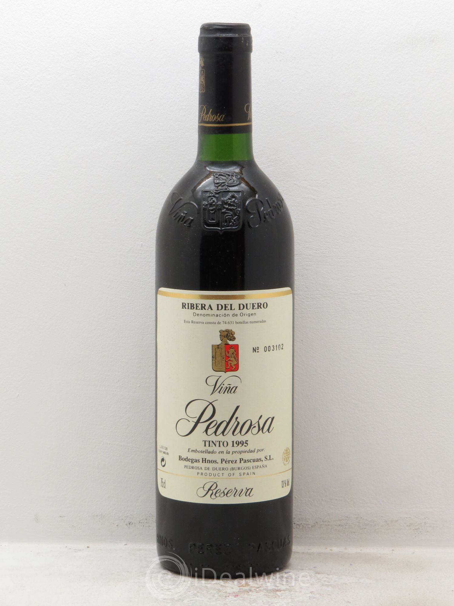 Ribera Del Duero DO Vina Pedrosa Tinto Reserva Hnos Perez Pascuas 1995 - Posten von 1 Flasche - 0