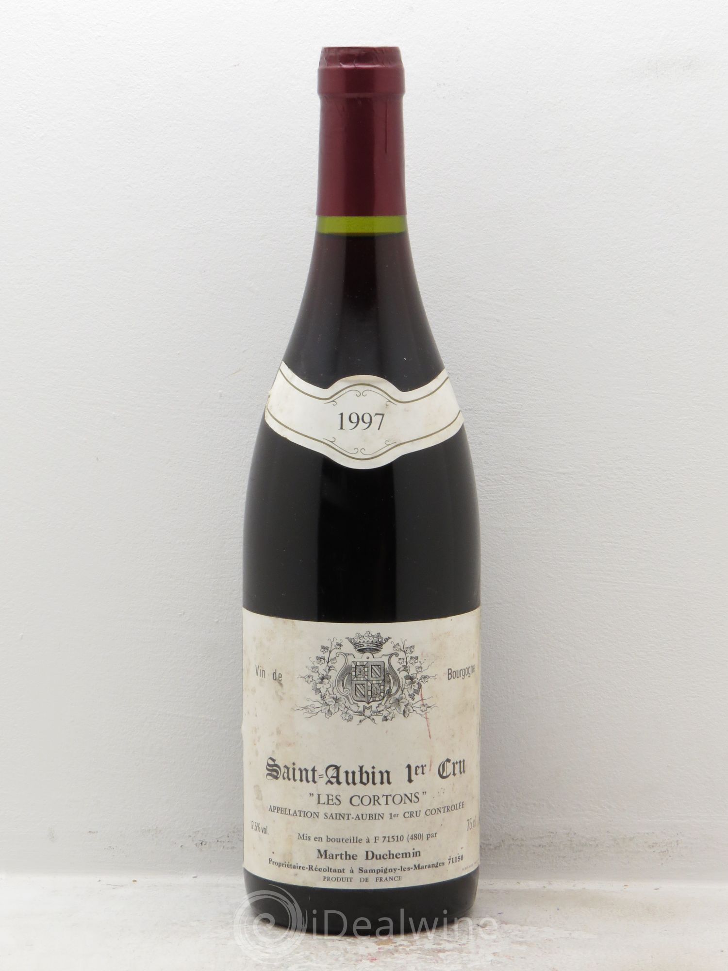 Saint-Aubin 1er Cru Les Cortons G.Duchemin 1997 - Posten von 1 Flasche - 0
