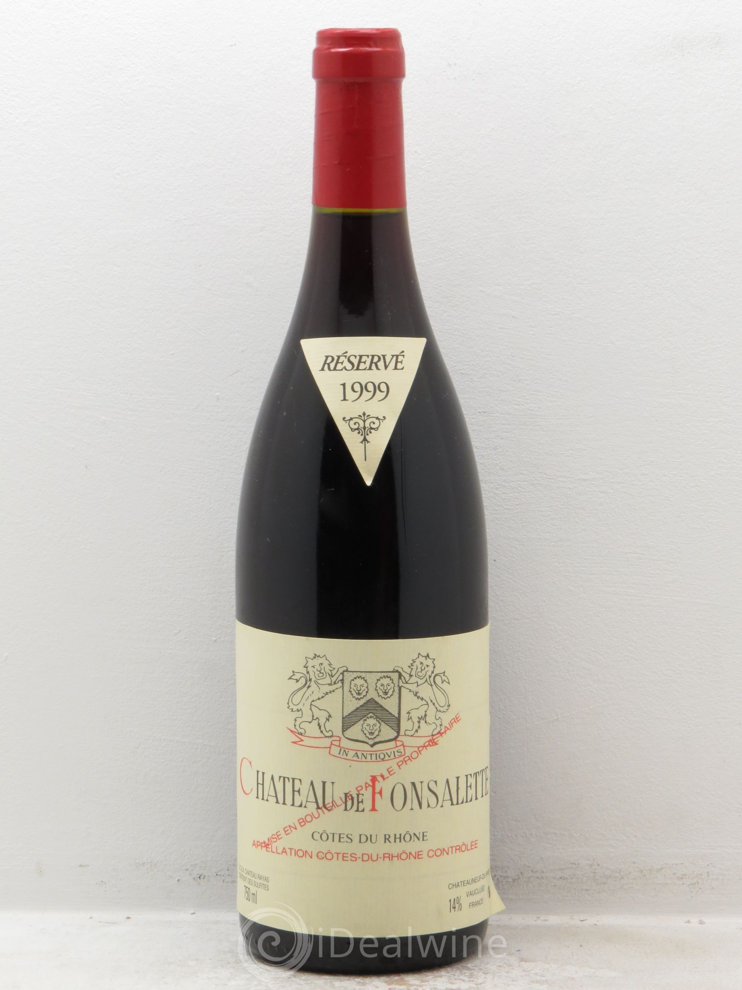 Côtes-du-Rhône Château de Fonsalette Emmanuel Reynaud 1999 - Lot de 1 bouteille - 0