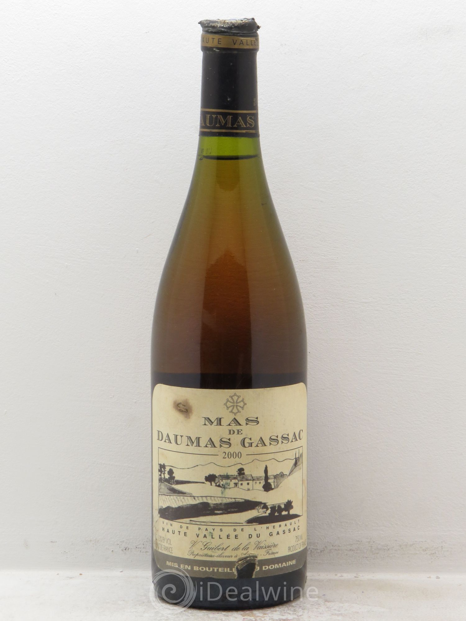 Saint-Guilhem-le-Désert - Cité d'Aniane Mas Daumas Gassac Famille Guibert de La Vaissière 2000 - Lot de 1 bouteille - 0