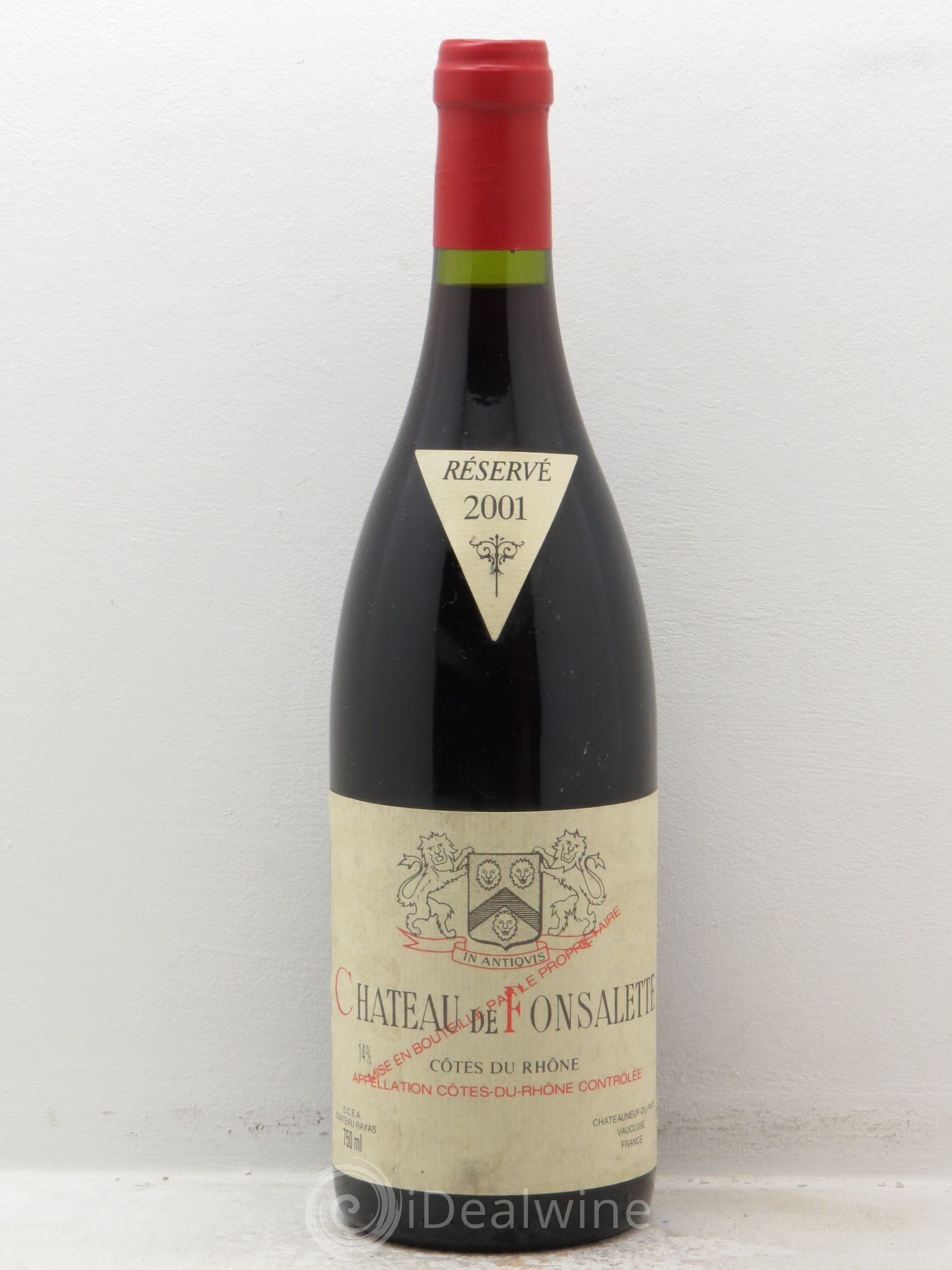 Côtes-du-Rhône Château de Fonsalette Emmanuel Reynaud 2001 - Lot de 1 bouteille - 0