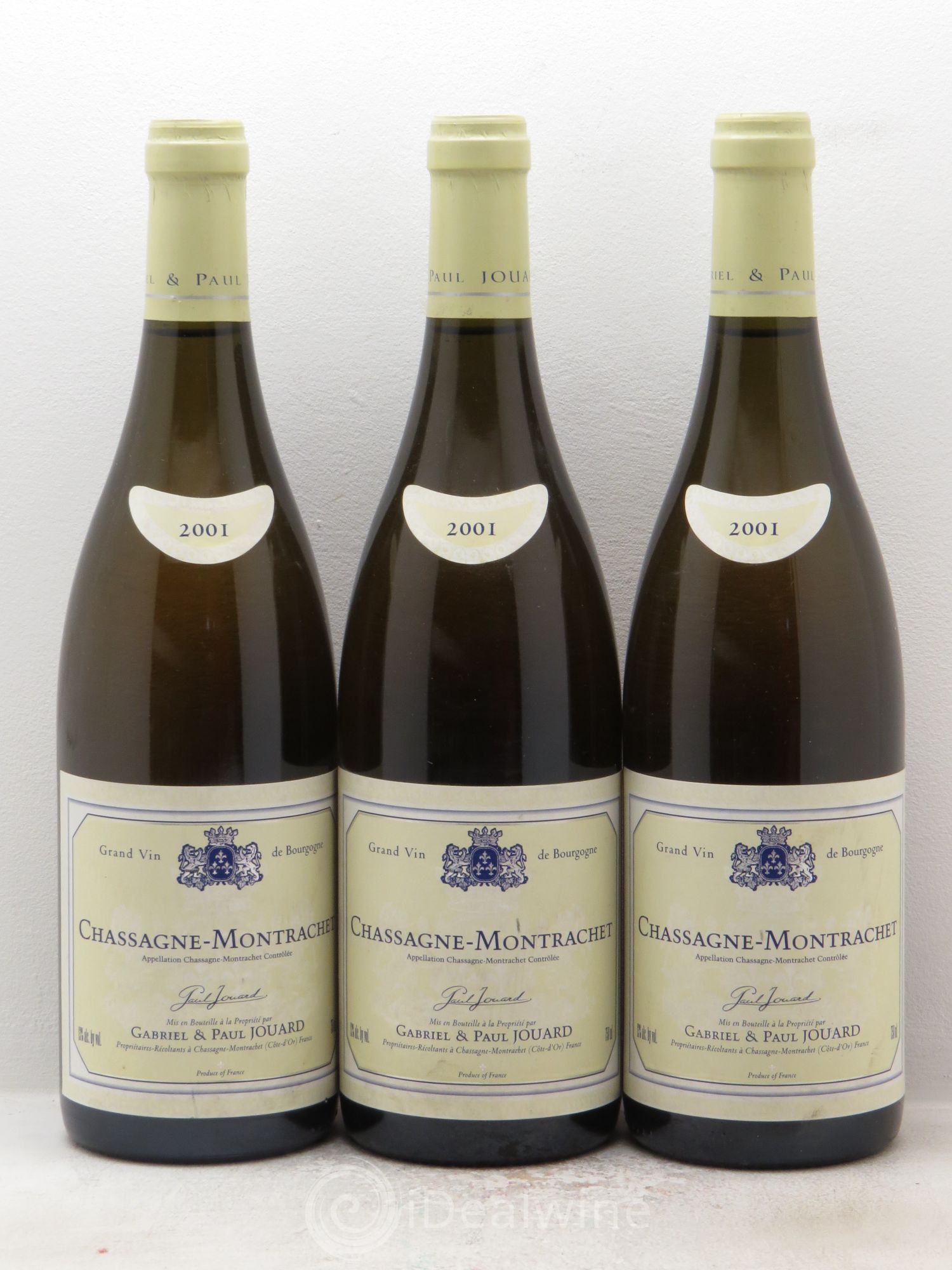 Chassagne-Montrachet GetP Jouard 2001 - Lot de 3 bouteilles - 0
