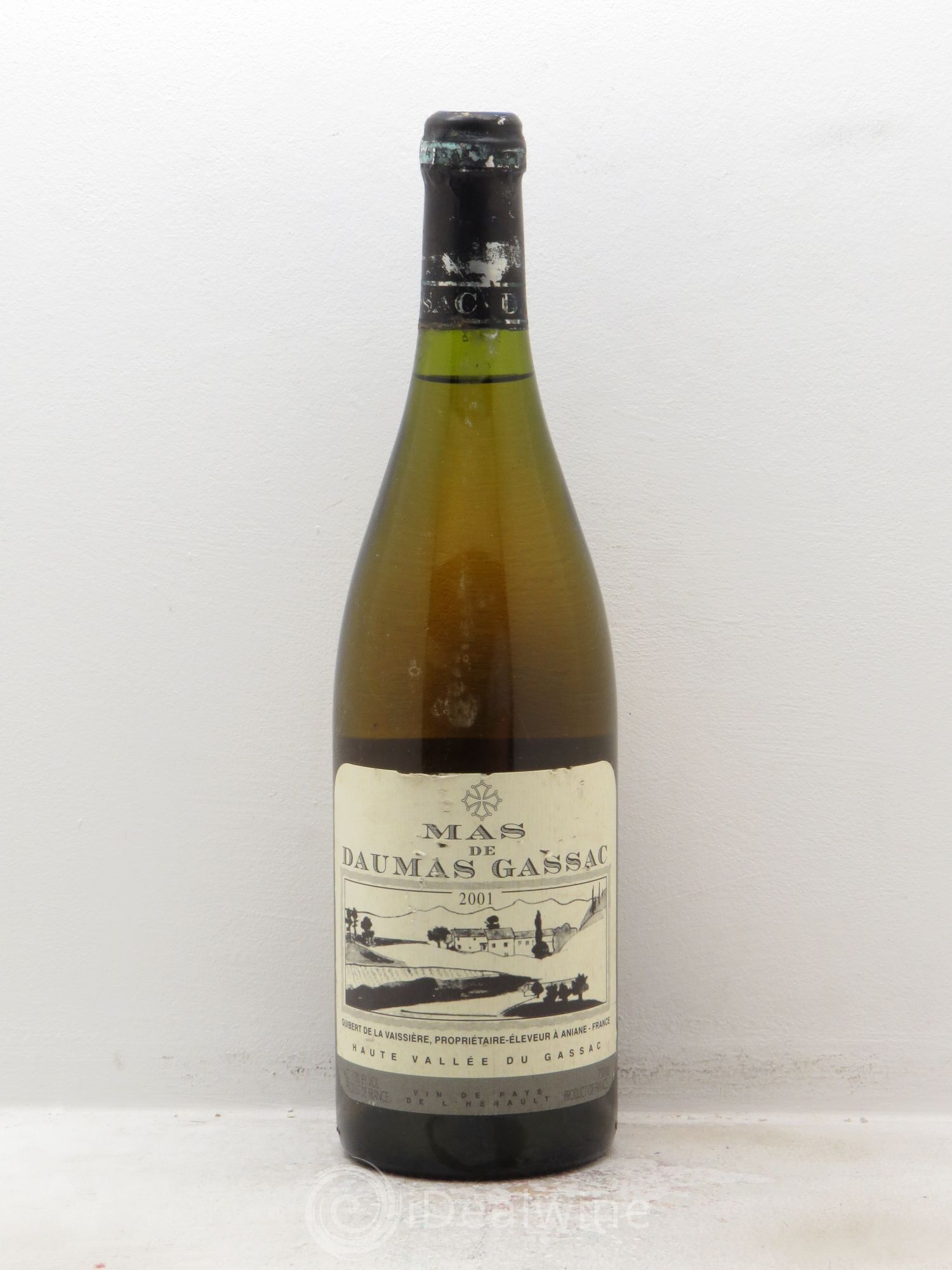 Saint-Guilhem-le-Désert - Cité d'Aniane Mas Daumas Gassac Famille Guibert de La Vaissière 2001 - Lot de 1 bouteille - 0