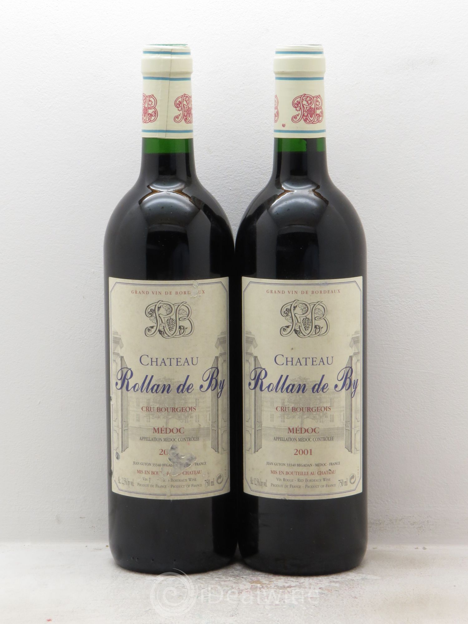 Château Rollan de By Cru Bourgeois 2001 - Lot de 2 bouteilles - 0