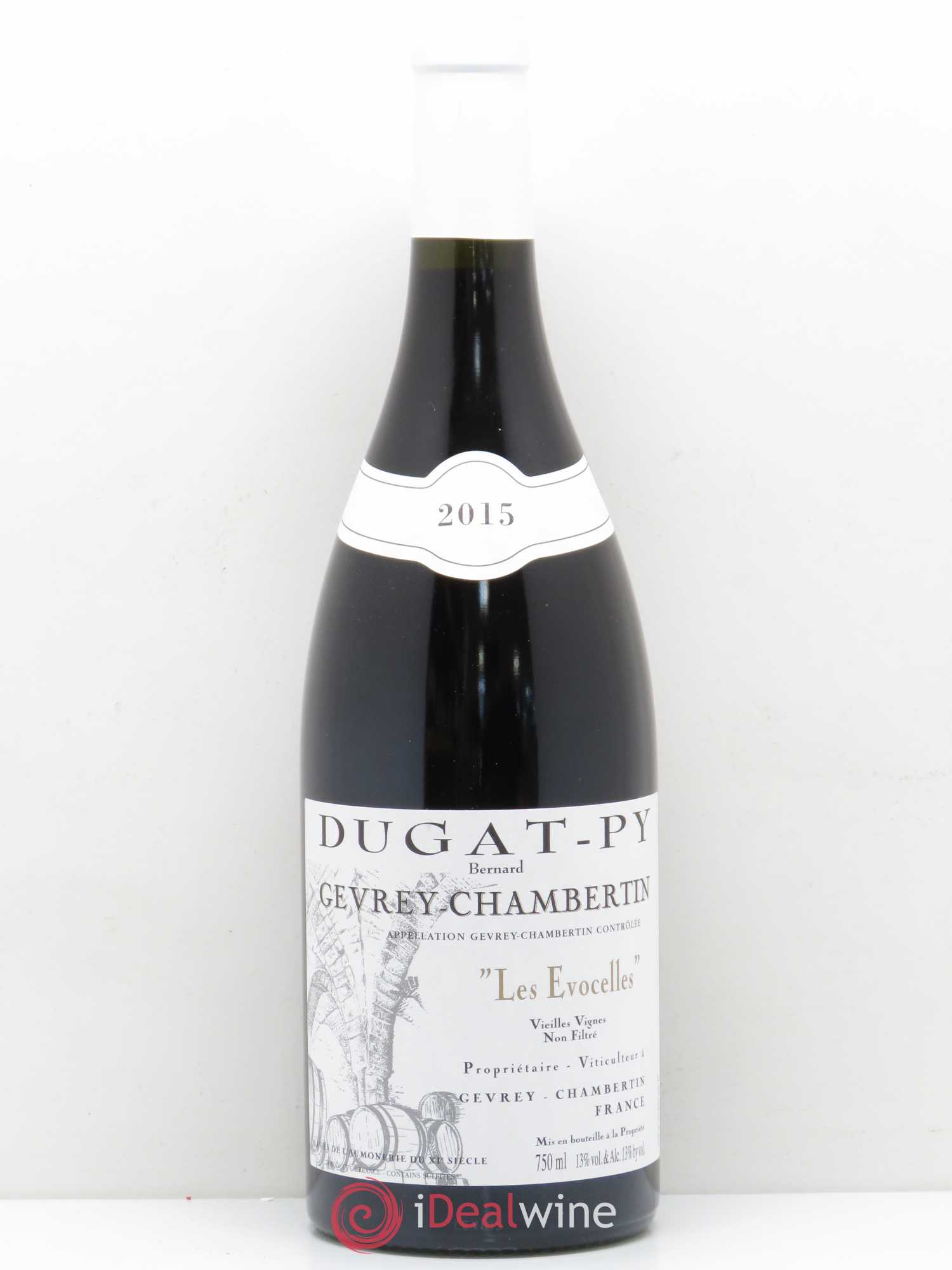 Gevrey-Chambertin Les Evocelles Vieilles Vignes Dugat-Py Vieilles Vignes 2015 - Lot de 1 bouteille - 0
