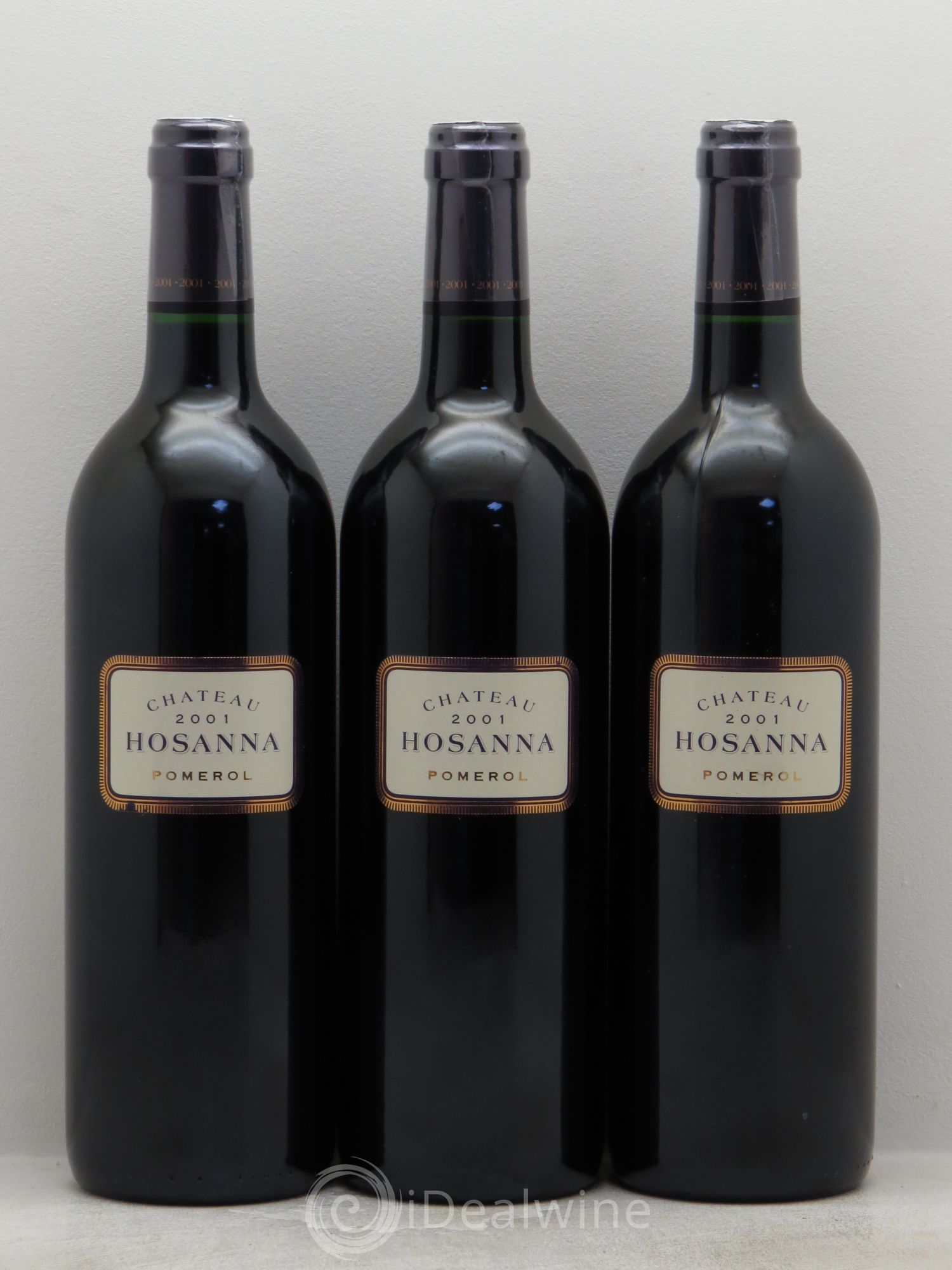 Château Hosanna 2001 - Lot de 3 bouteilles - 0
