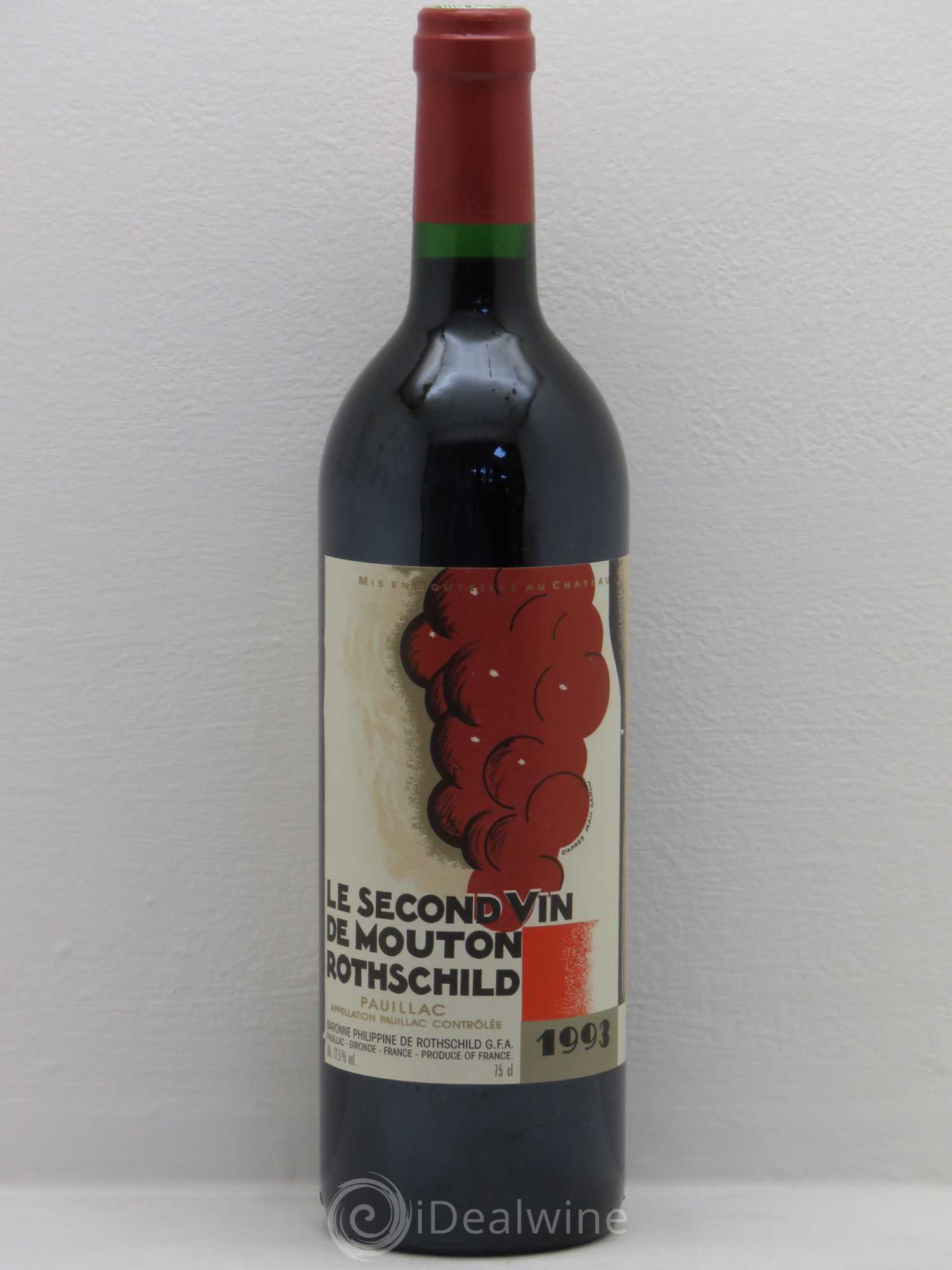 Petit Mouton Second Vin 1993 - Lot de 1 bouteille - 0