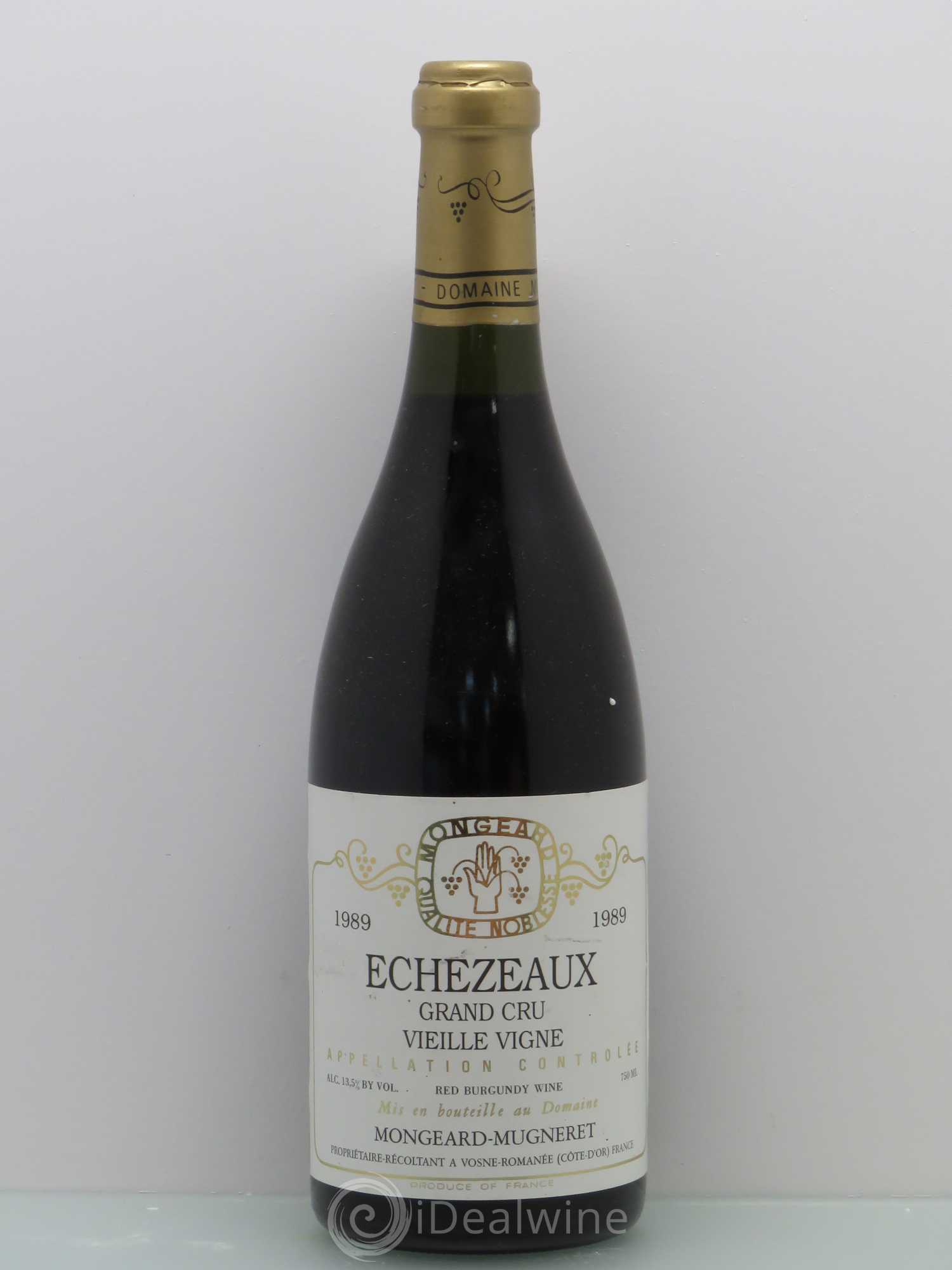Echezeaux Grand Cru Vieille vigne Mongeard-Mugneret (Domaine) 1989 - Lot de 1 bouteille - 0