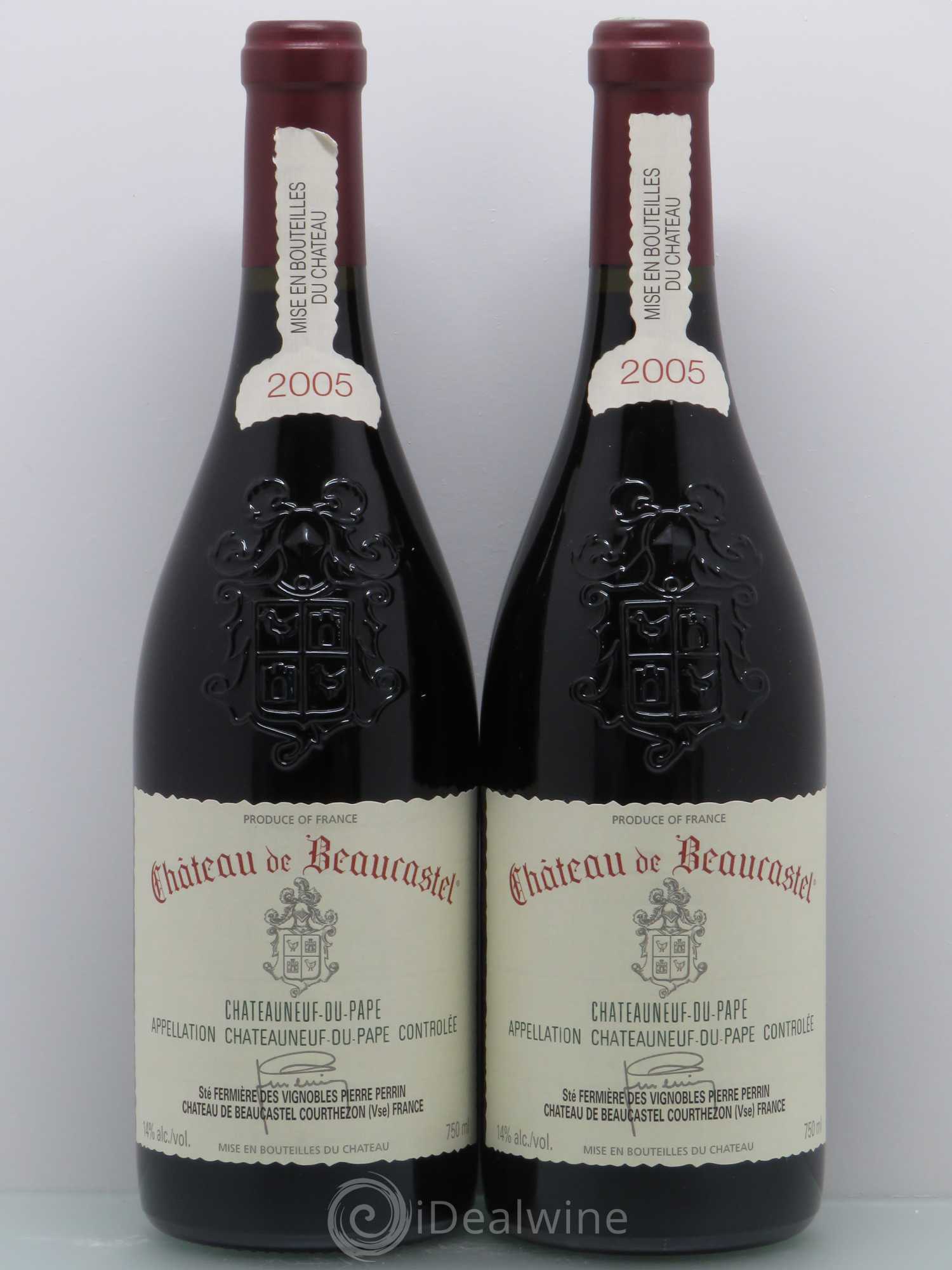 Châteauneuf-du-Pape Château de Beaucastel Famille Perrin 2005 - Lot de 2 bouteilles - 0