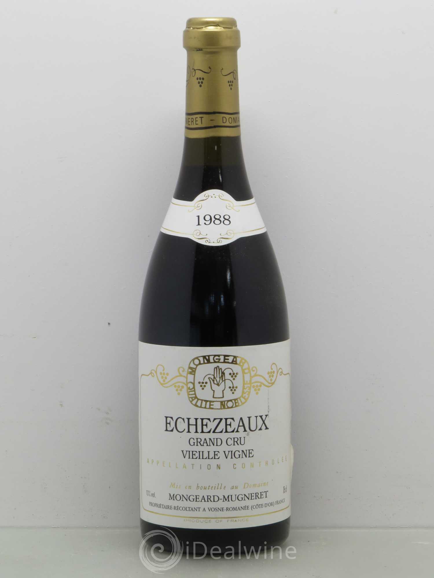 Echezeaux Grand Cru Vieille vigne Mongeard-Mugneret (Domaine) 1988 - Lot de 1 bouteille - 0