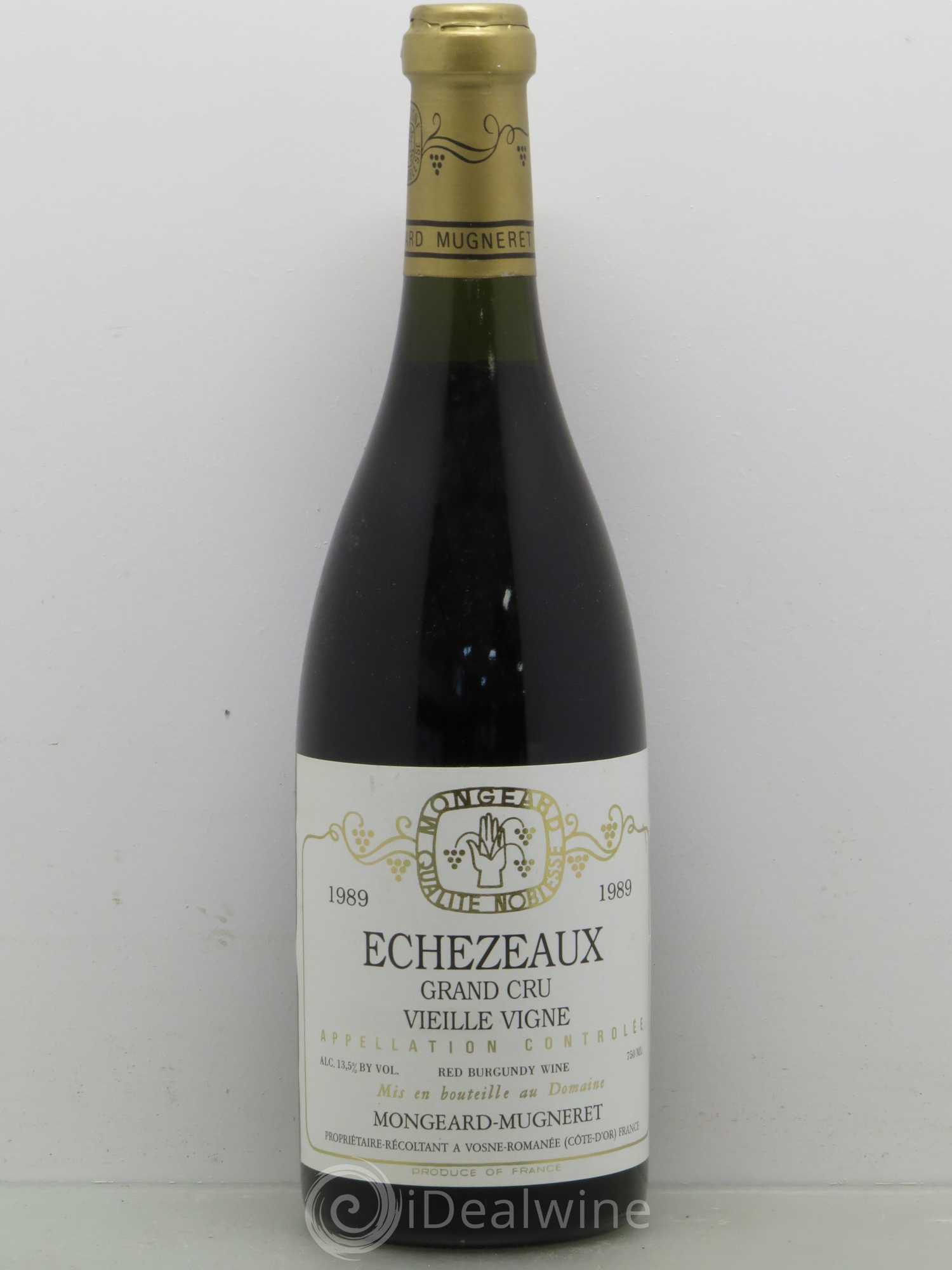 Echezeaux Grand Cru Vieille vigne Mongeard-Mugneret (Domaine) 1989 - Lot de 1 bouteille - 0