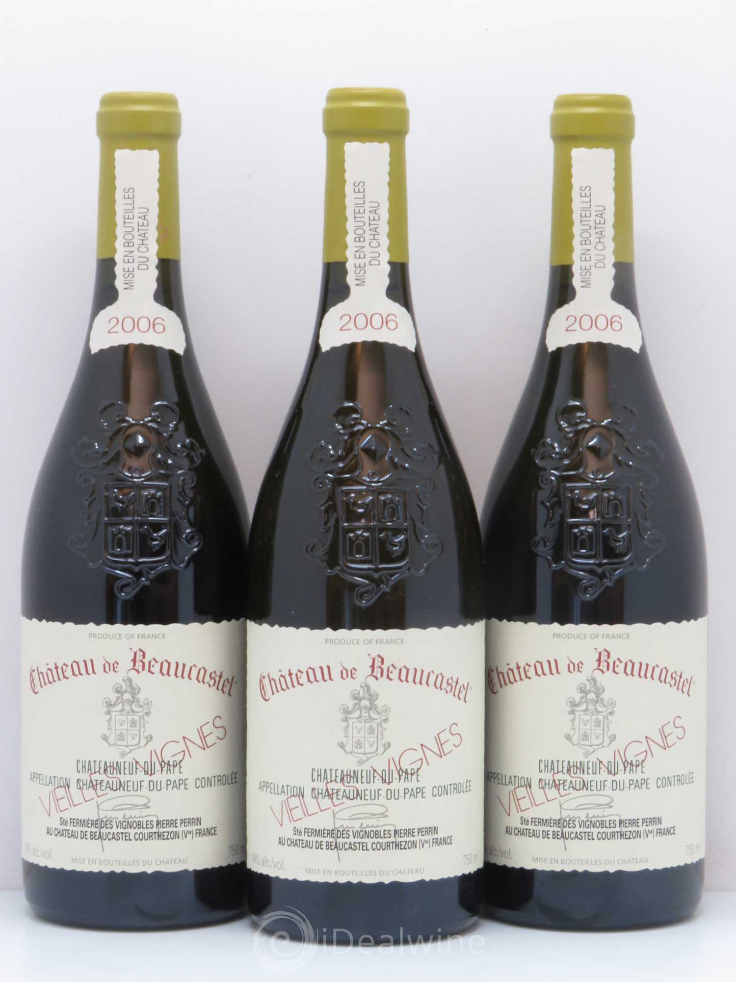 Châteauneuf-du-Pape Château de Beaucastel Vieilles vignes Roussanne Famille Perrin 2006 - Lot de 6 bouteilles - 2