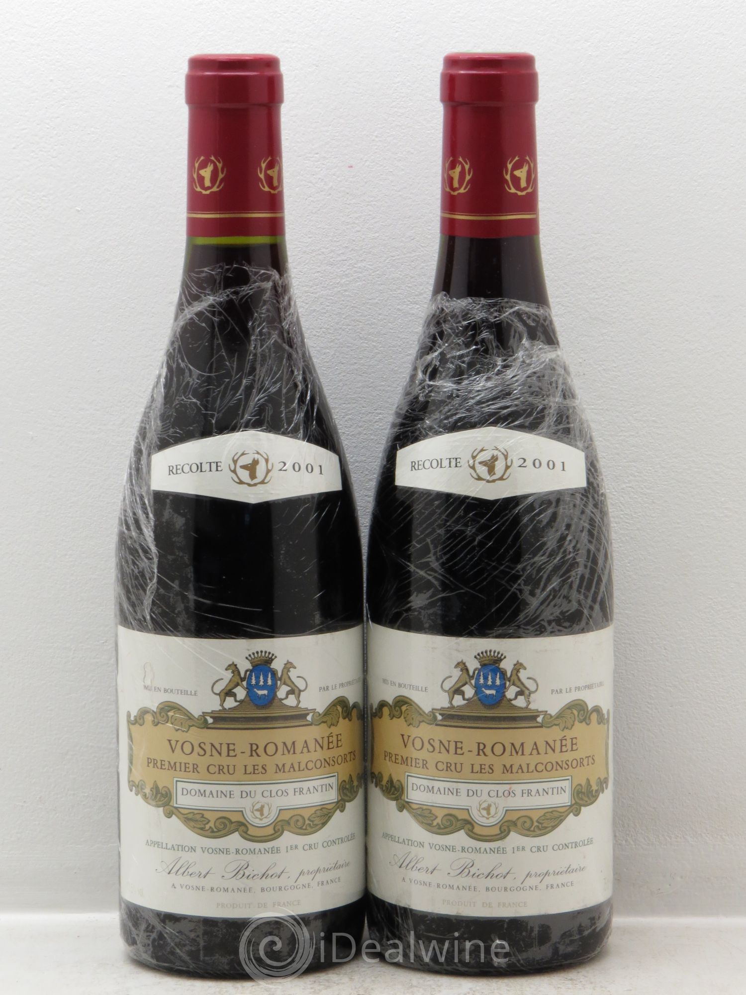 Vosne-Romanée 1er Cru Les Malconsorts Clos Frantin - Albert Bichot 2001 - Lot de 2 bouteilles - 0