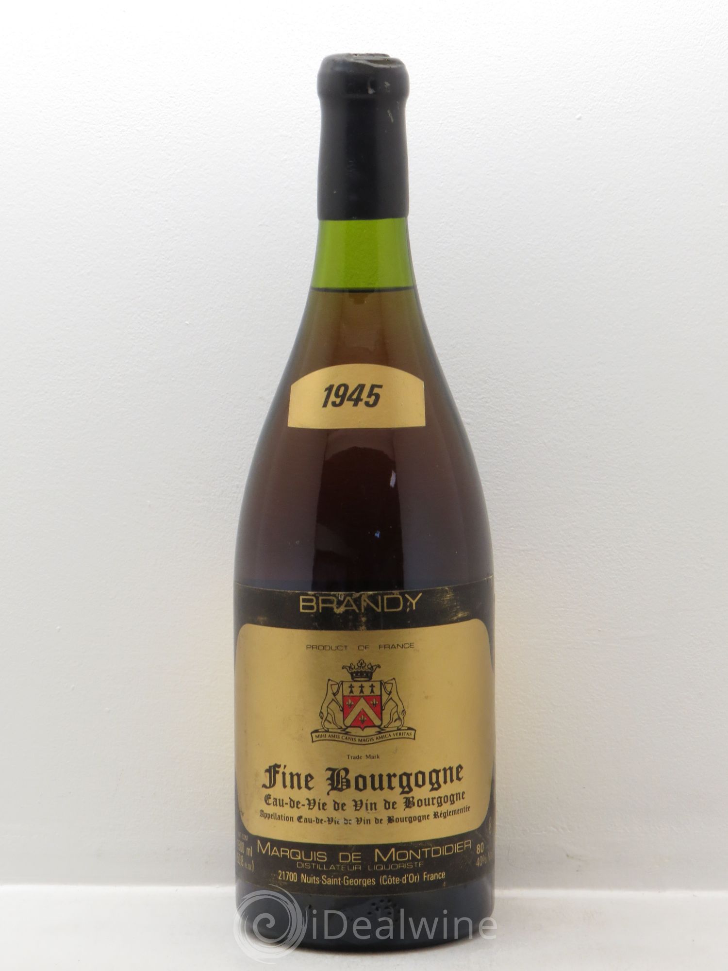 Alcools divers Brandy Fine de Bourgogne - Marquis de Montdidier 1945 - Posten von 1 Magnum - 0