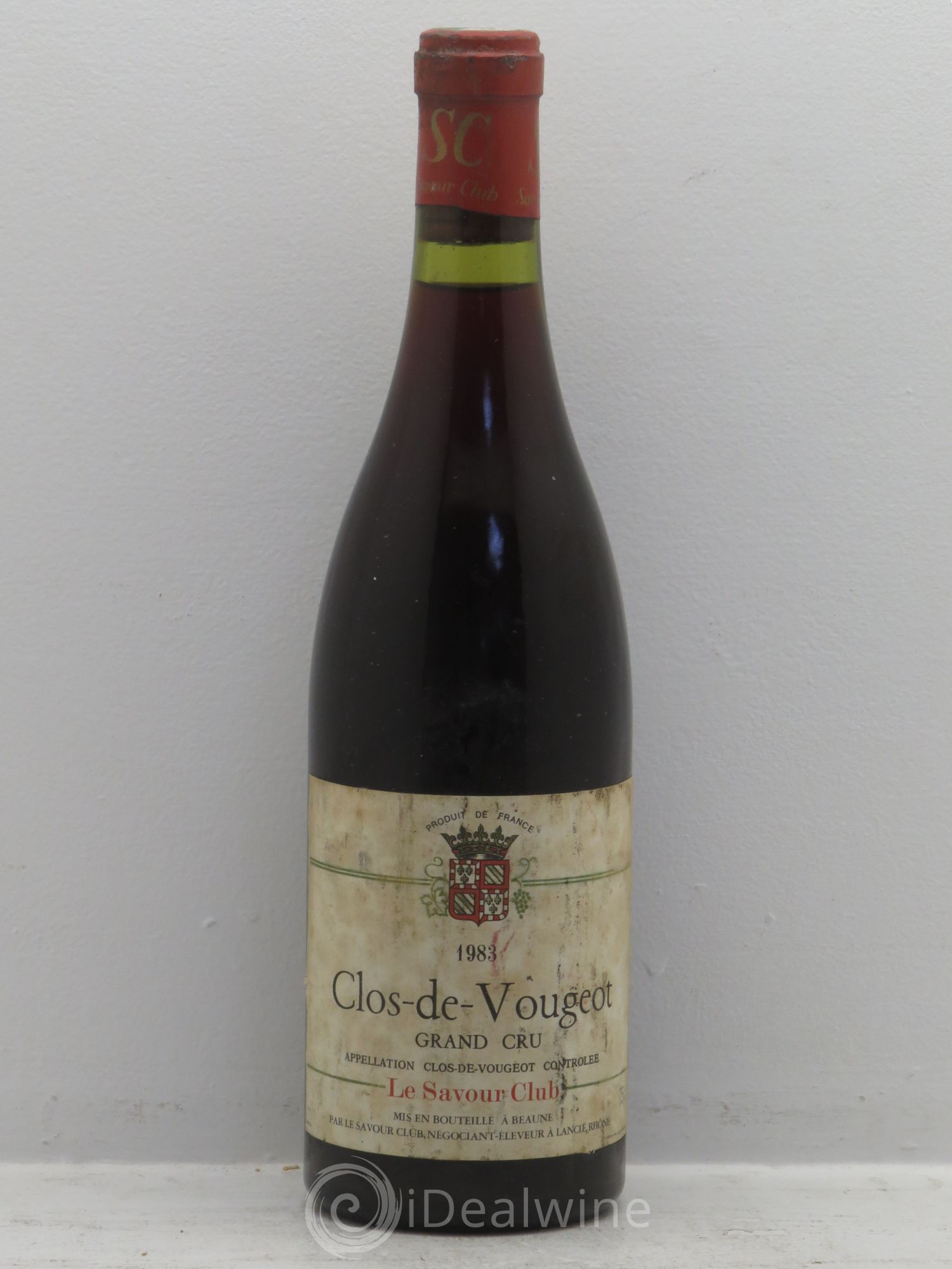 Clos de Vougeot Grand Cru (sans prix de réserve) Savour club 1983 - Posten von 1 Flasche - 0