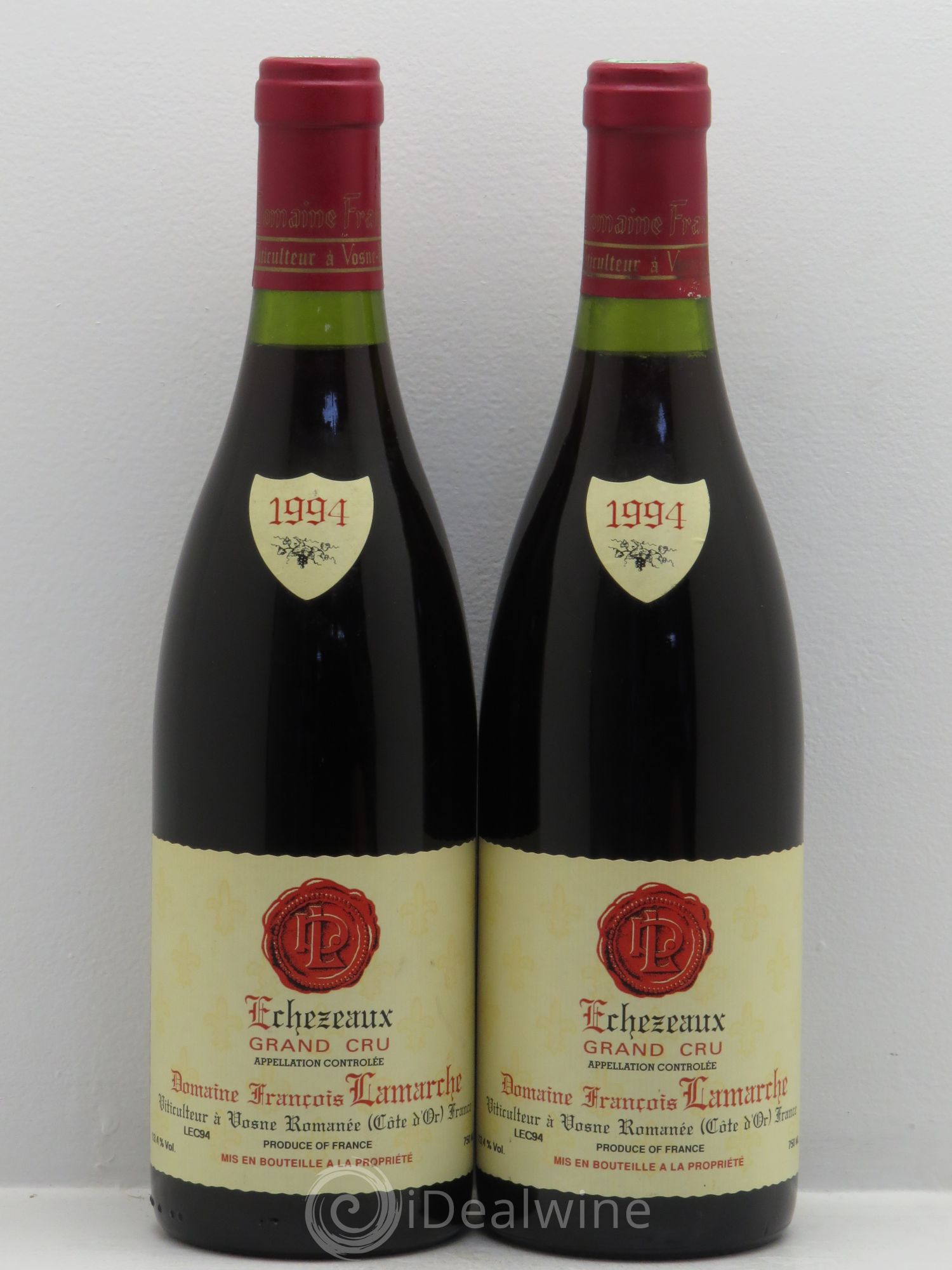 Echezeaux Grand Cru Lamarche (Domaine) (sans prix de réserve) 1994 - Lot de 2 bouteilles - 0