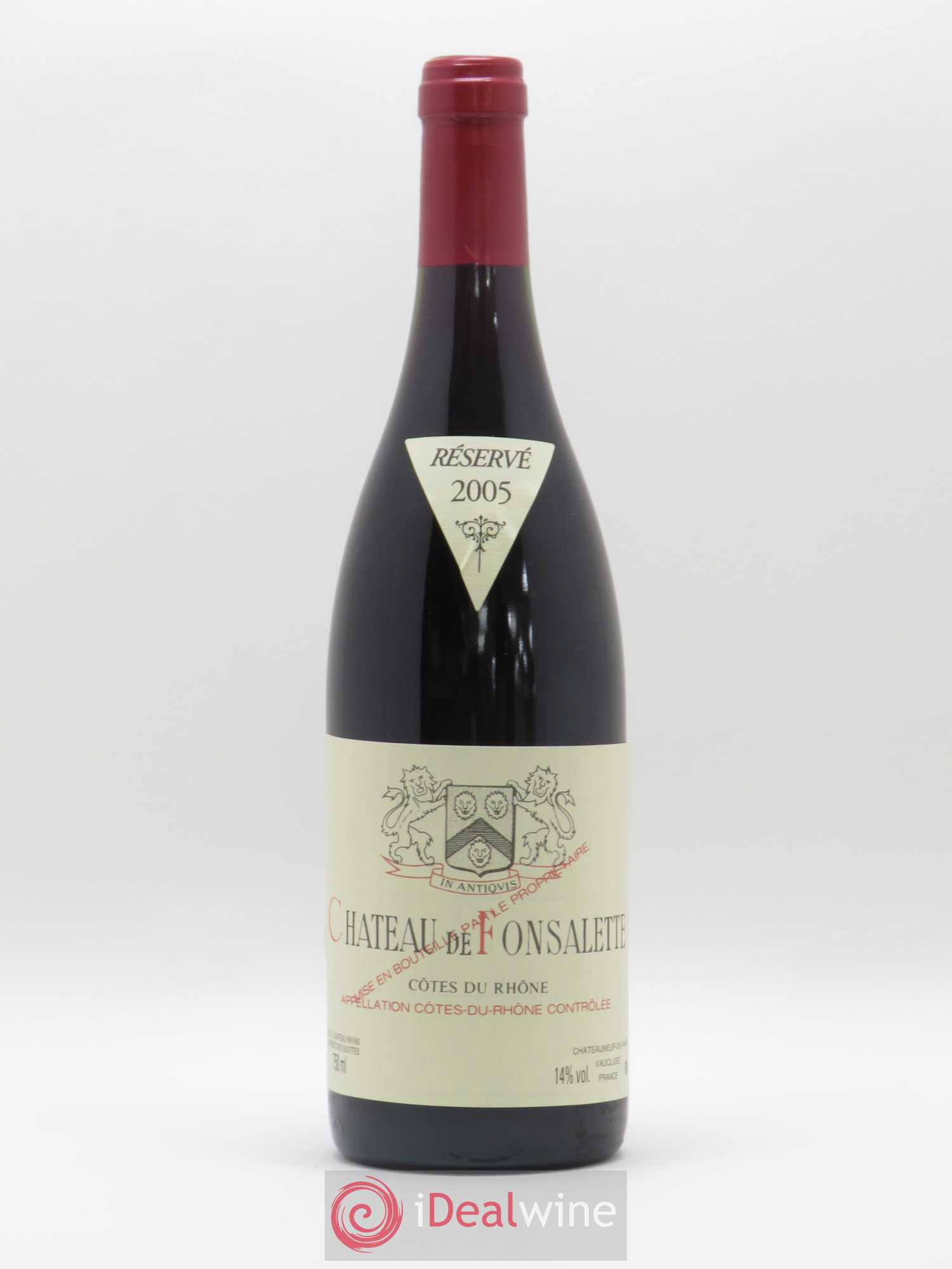 Côtes-du-Rhône Château de Fonsalette Emmanuel Reynaud 2005 - Lot de 1 bouteille - 0