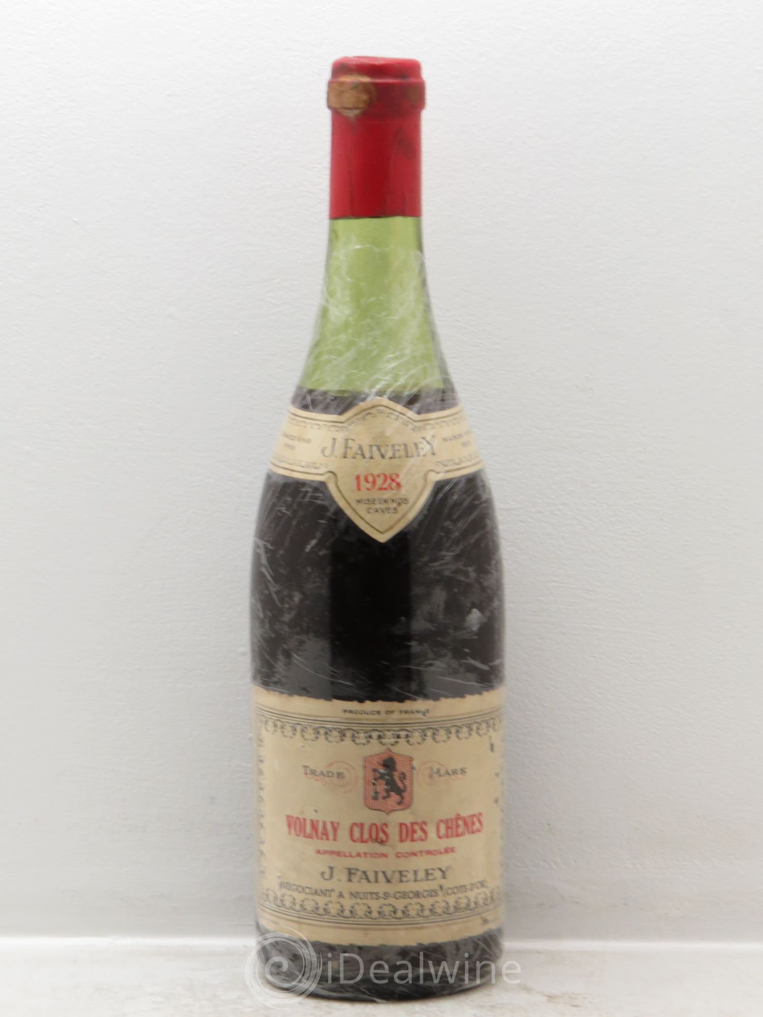 Volnay Clos des Chenes (sans prix de réserve) 1928 - Posten von 1 Flasche - 0