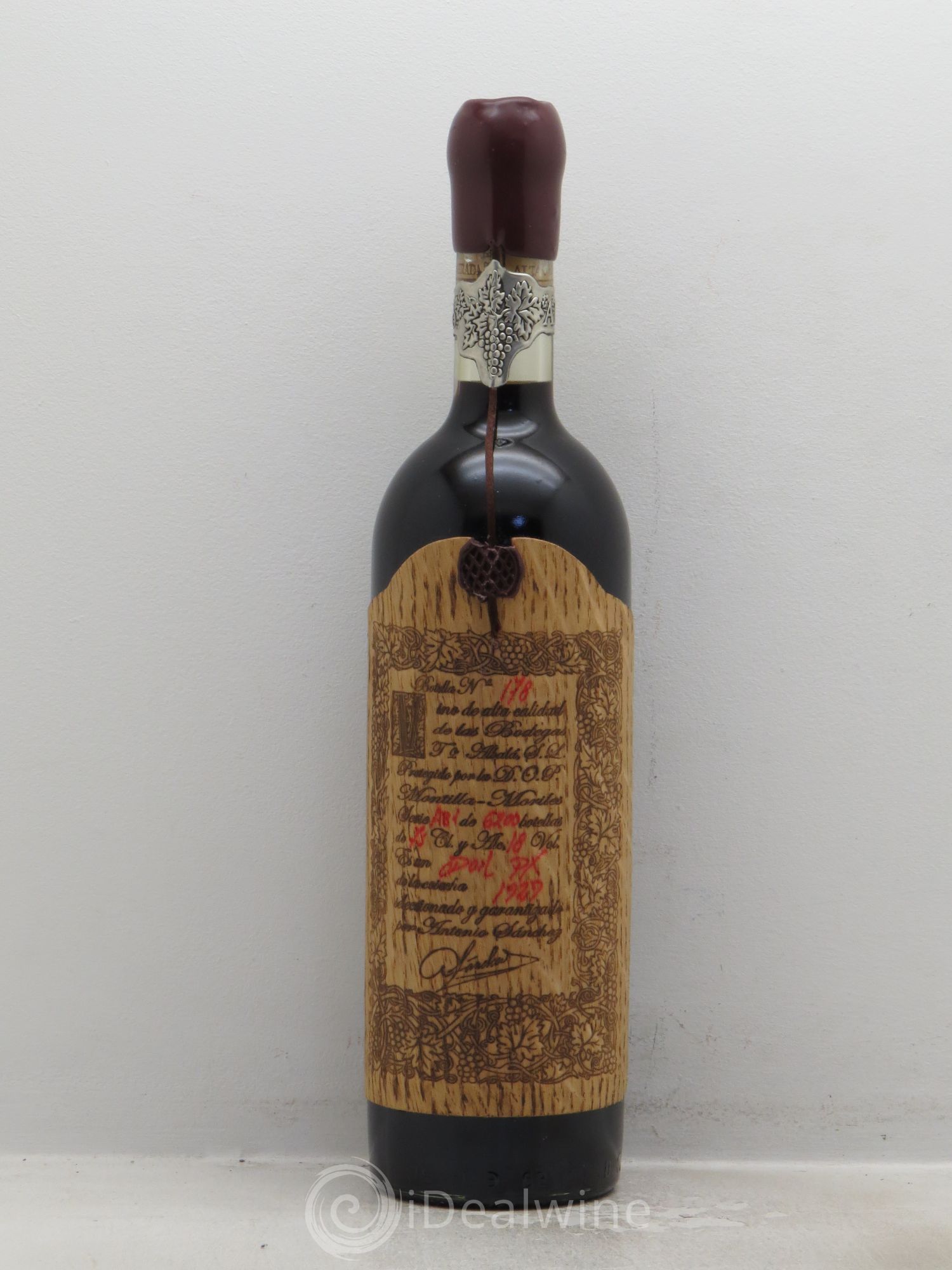 Espagne Montilla Moriles Don Pedro Ximenez Convento Seleccion 1929 - Posten von 1 Flasche - 0