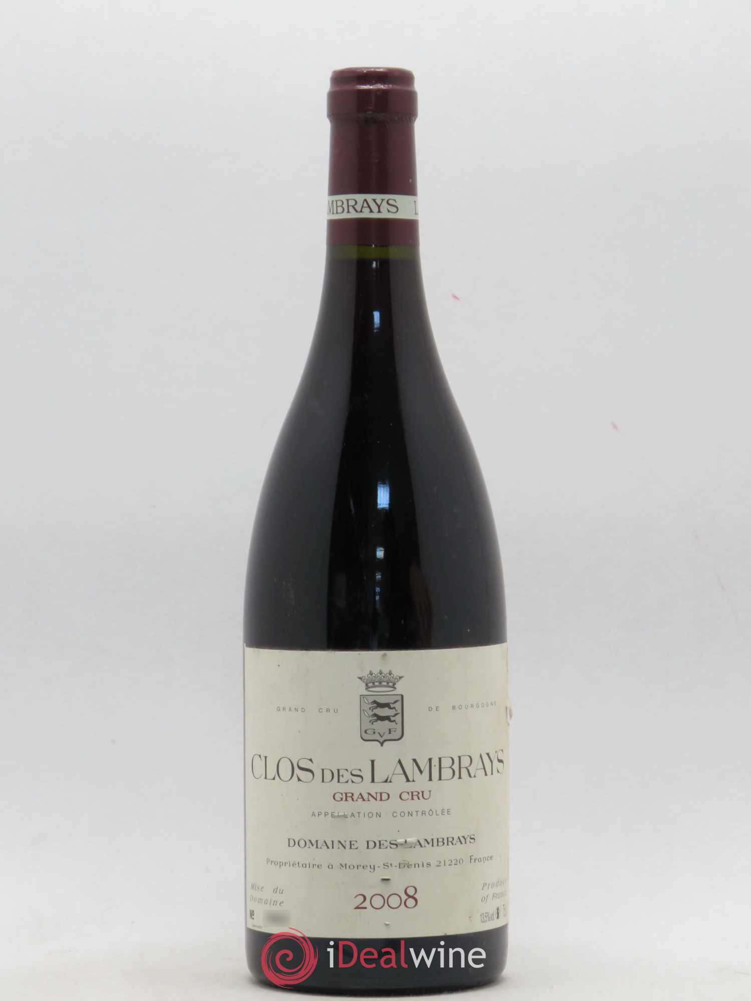 Clos des Lambrays Grand Cru Domaine des Lambrays 2008 - Lot de 1 bouteille - 0
